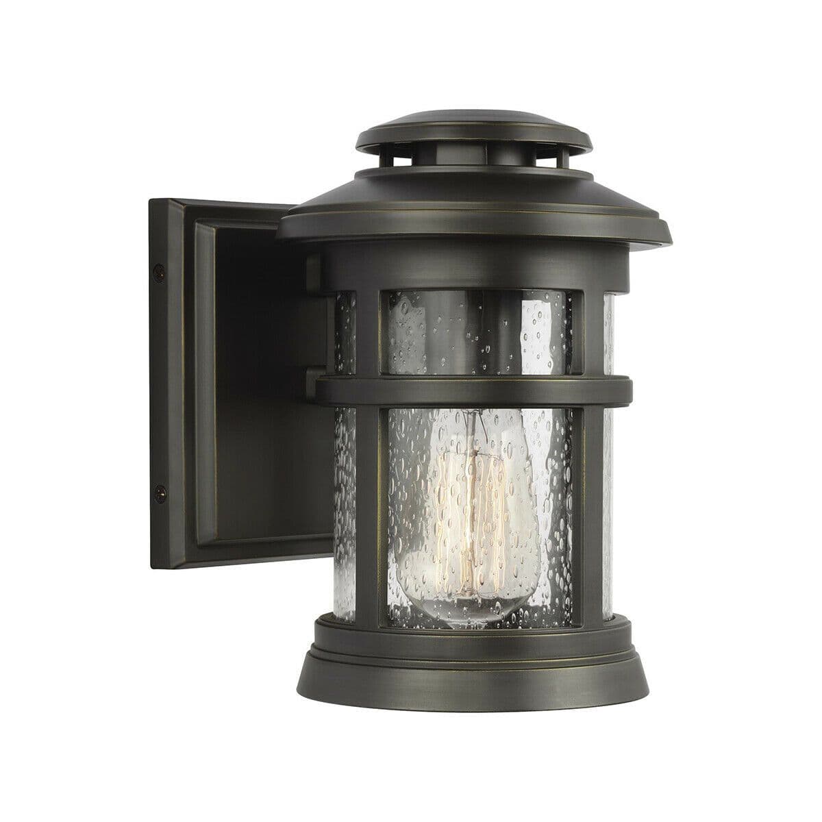 Outdoor IP44 1 Bulb Wall Light Lantern Antique LED E27 60W d00862
