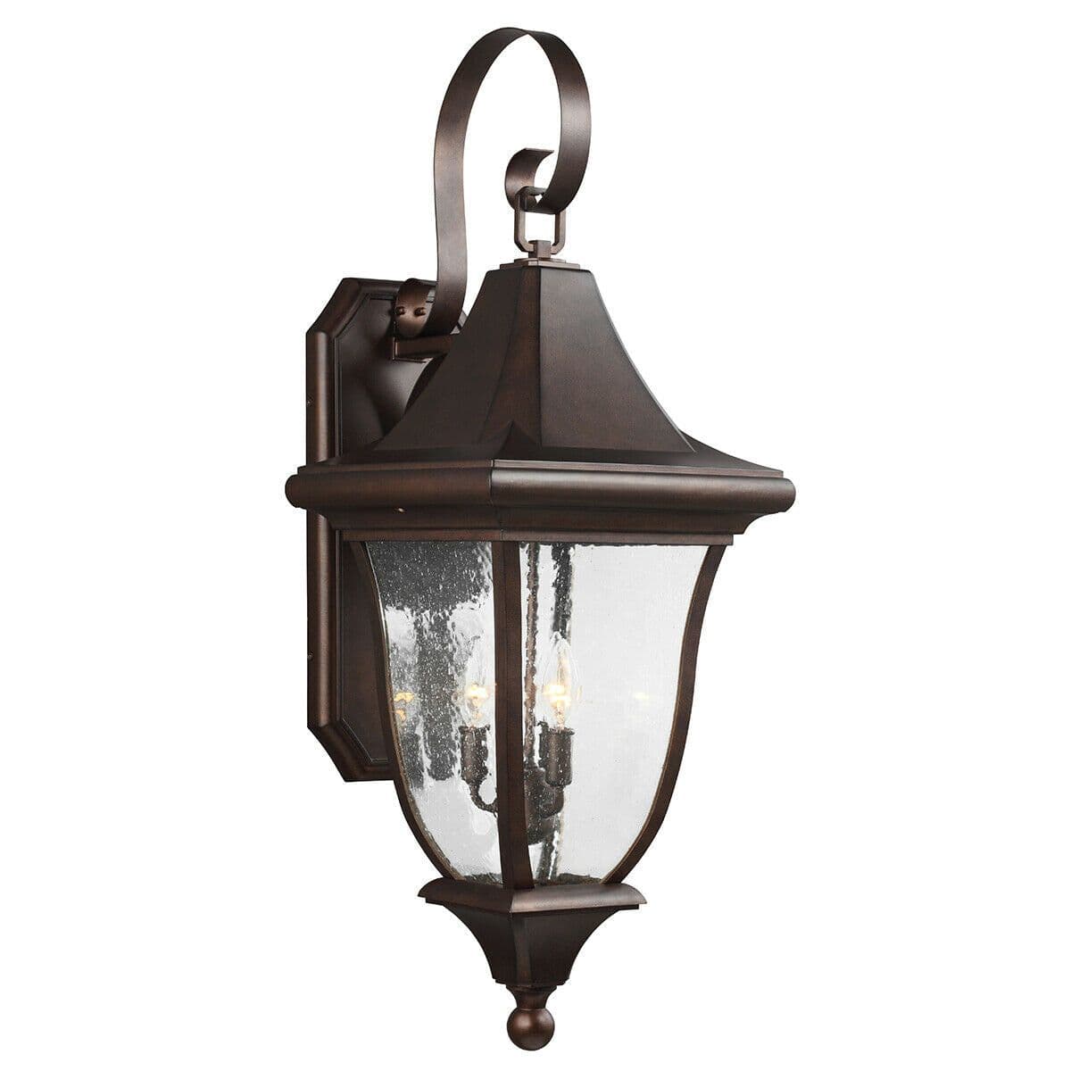Outdoor IP44 3 Bulb Wall Light Patina LED E14 60W