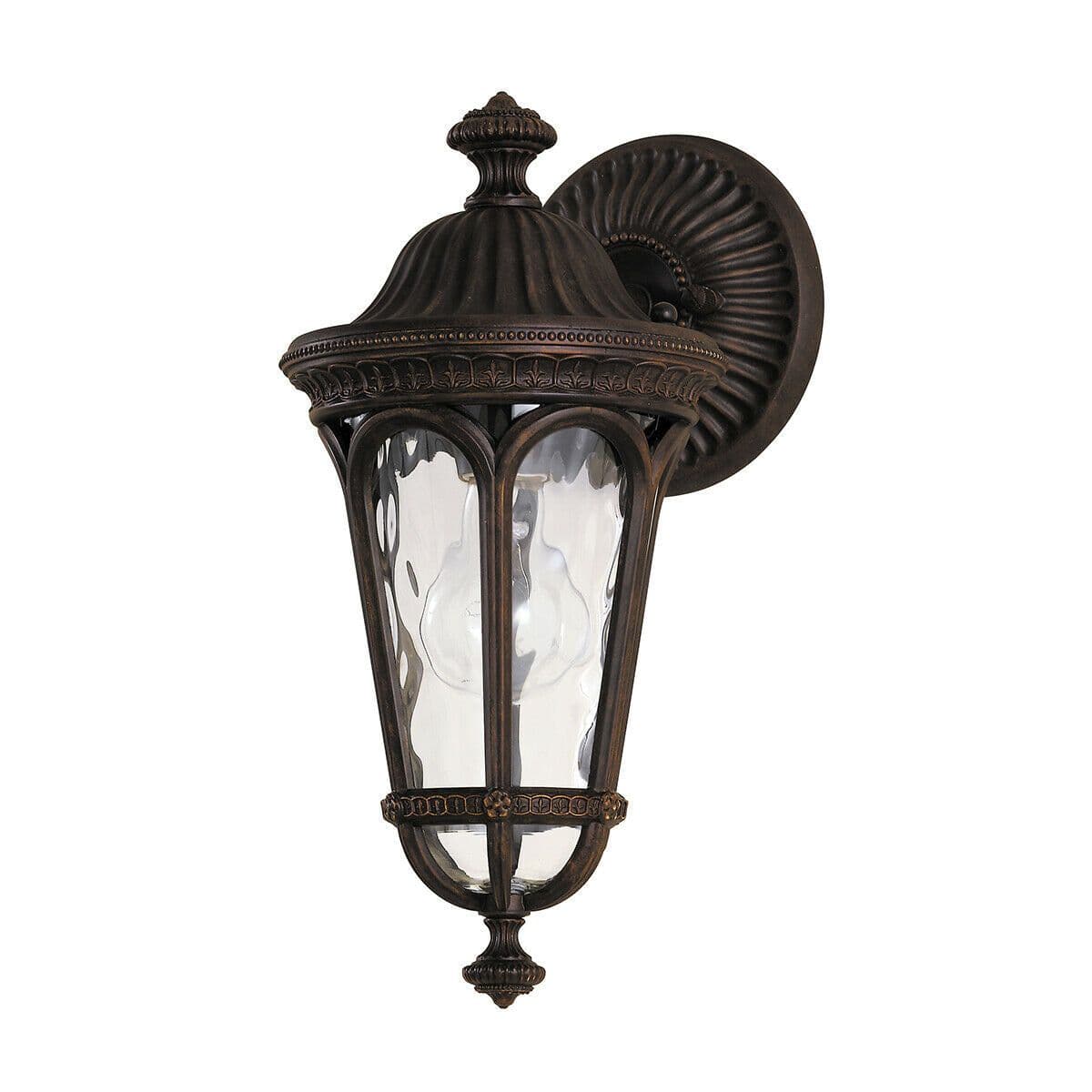 Outdoor IP44 Wall Light Sconce Walnut LED E27 100W Bulb External d00935
