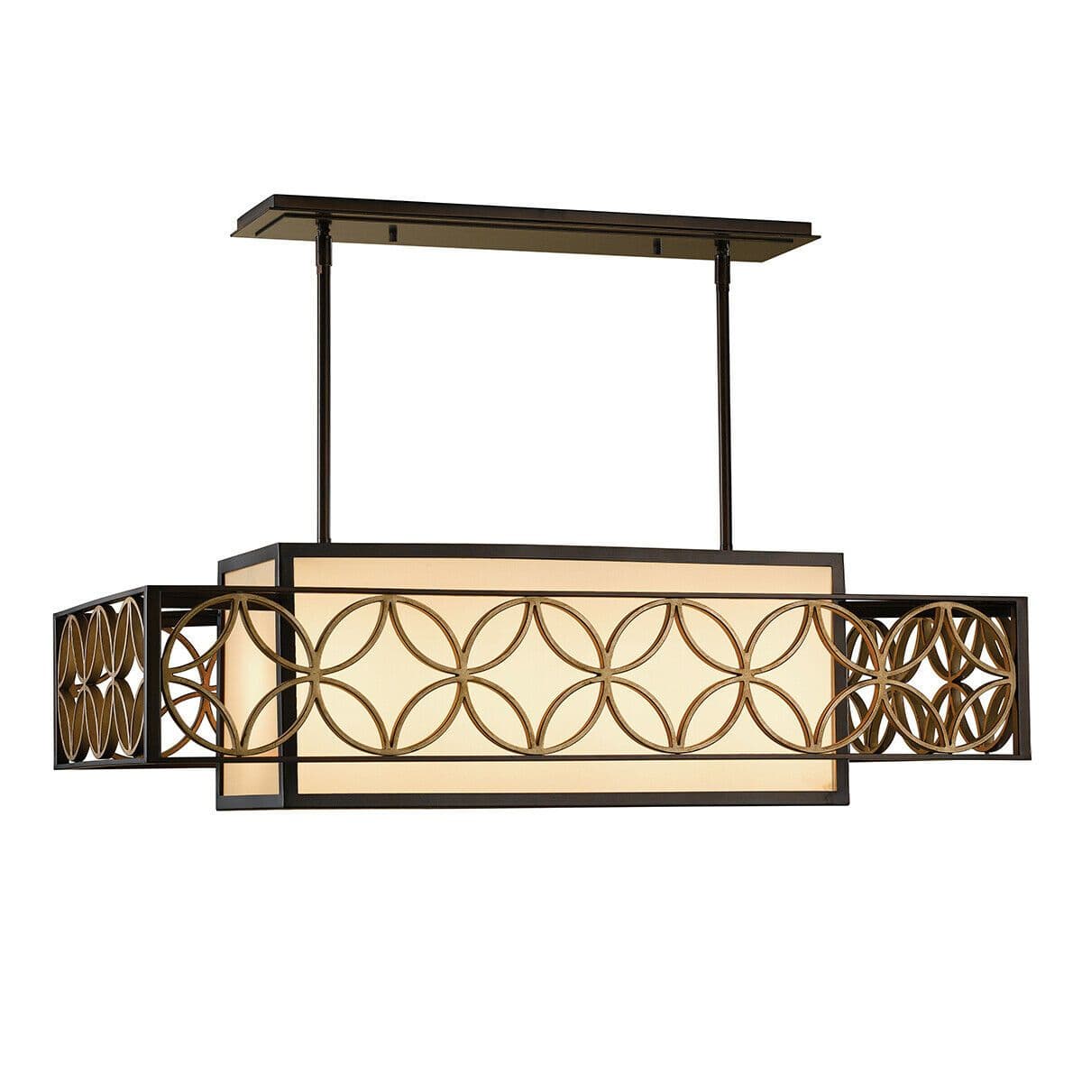 4 Bulb Chandelier LIght Heritage Bronze Parissiene LED E27 100W