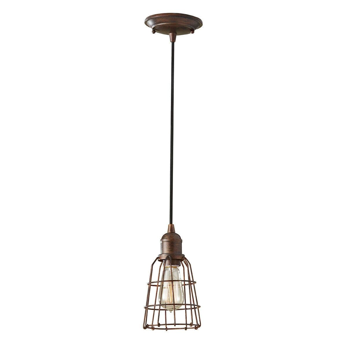 1 Bulb Ceiling Pendant Light Fitting Parisian LED E27 60W Bulb