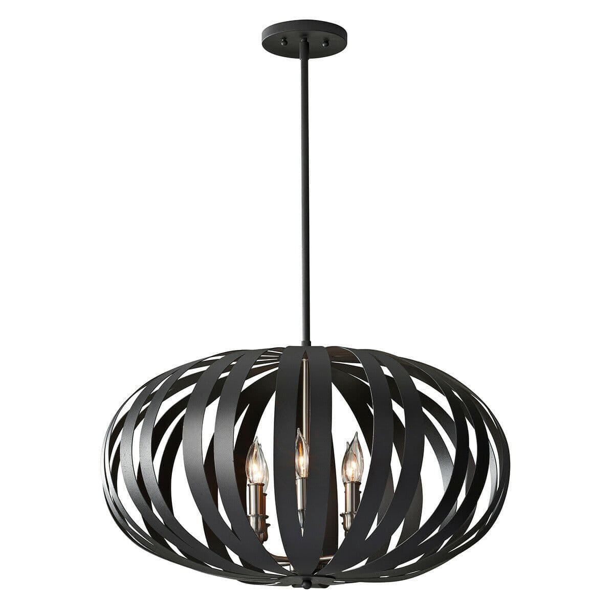 6 Bulb Chandelier Hanging Pendant LIght Textured LED E14 40W Bulb