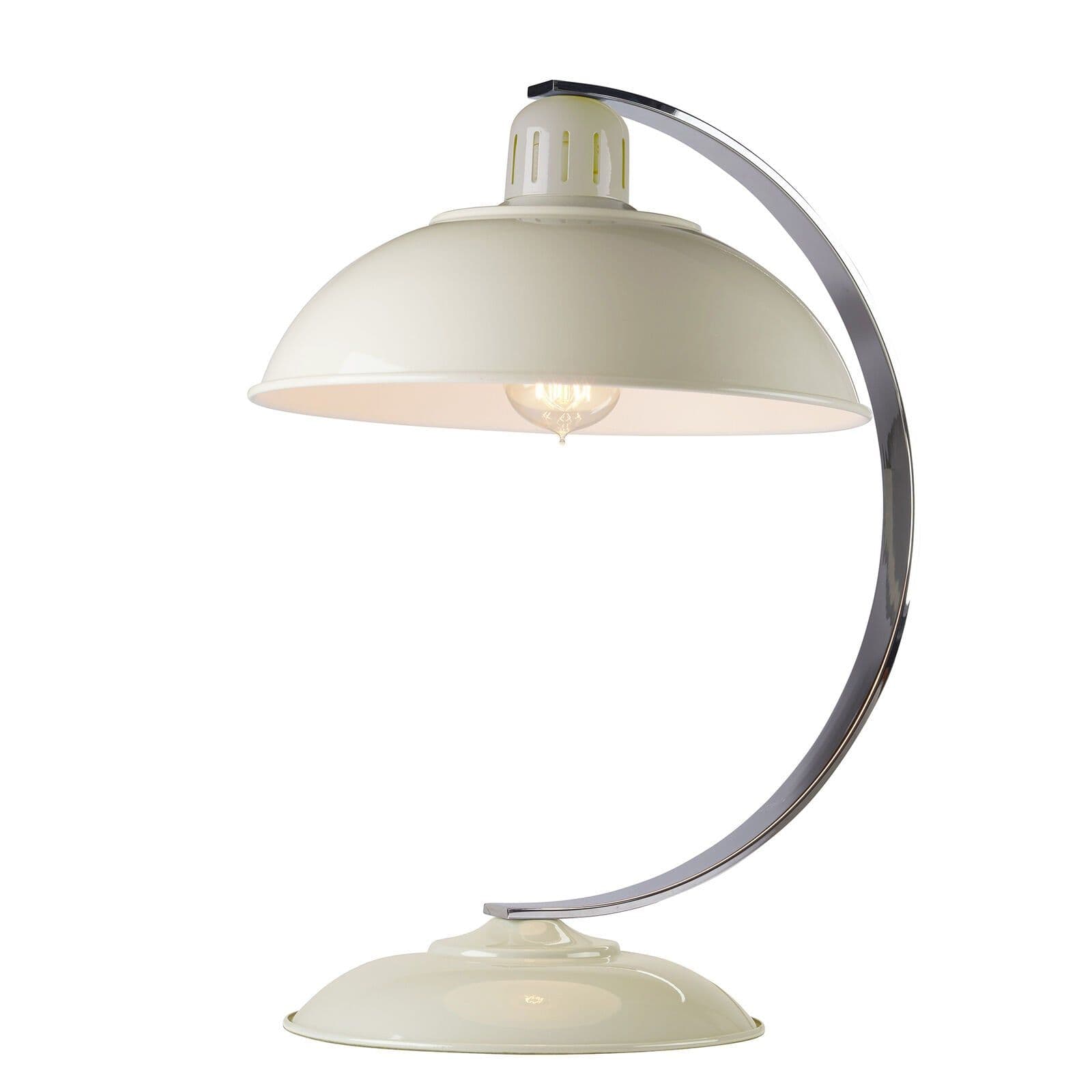 Table Lamp Curved Arm Retro Style Office Light Oyster LED E27 60W Bulb