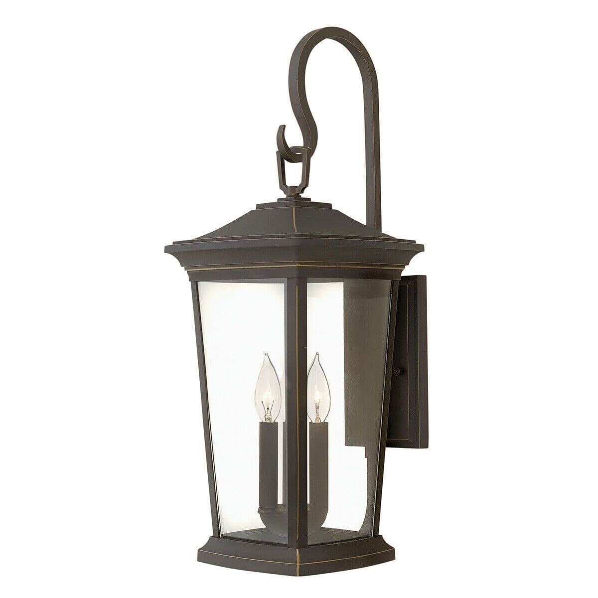 Outdoor IP44 3 Bulb Wall Light Oil Rubbed LED E14 60W