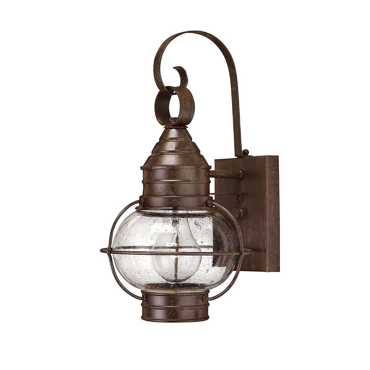 Wall Light Onion Lantern Design Clear Seedy Glass Sienna LED E27 60W