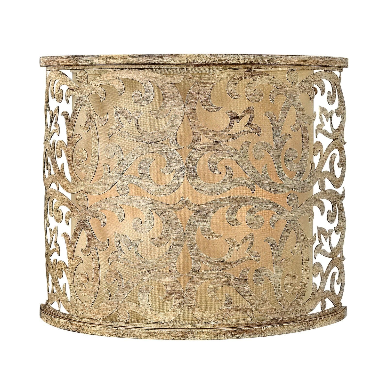 Twin Wall Light Sconce Brushed Champagne LED E14 60W Bulb