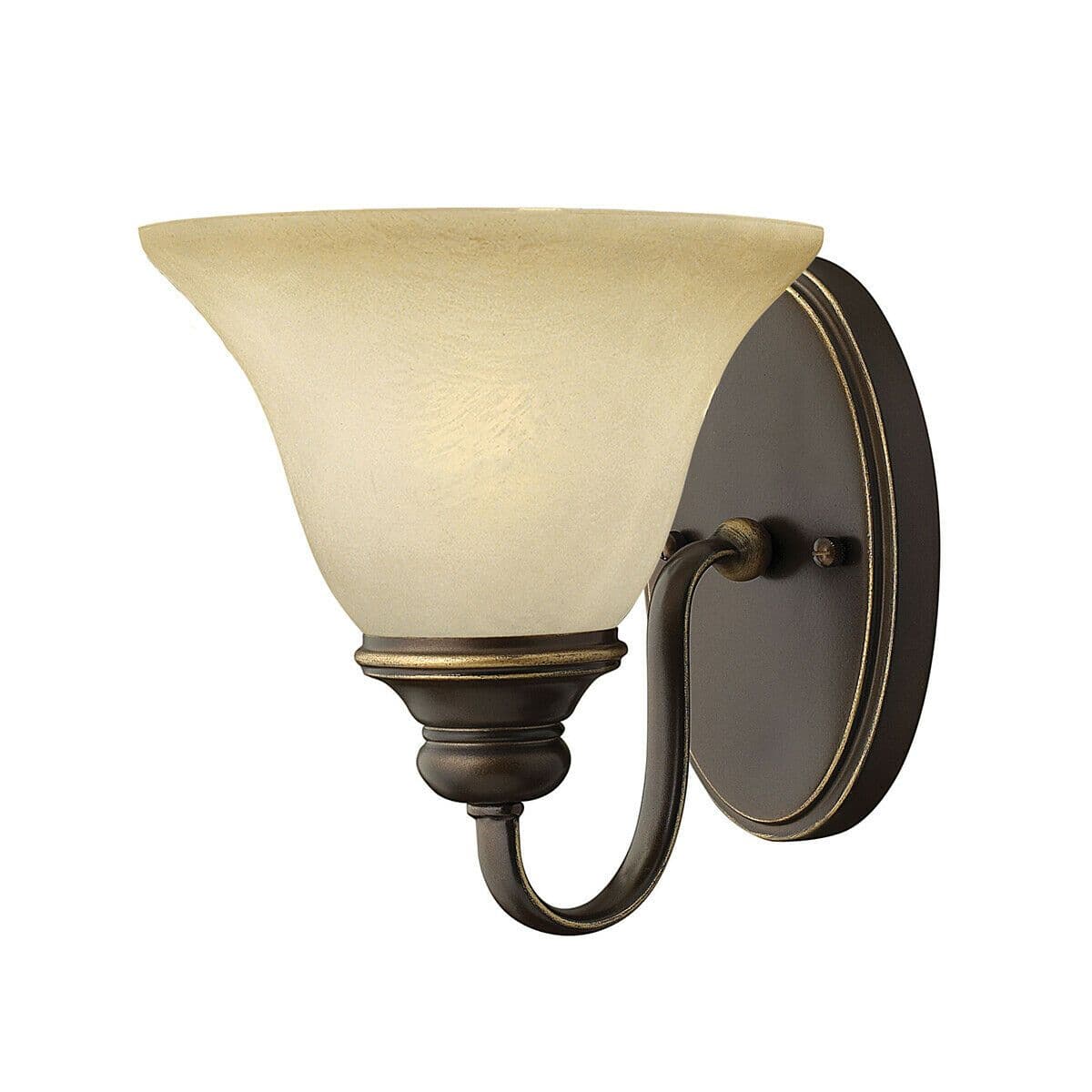 Wall Light Sconce Faux Alabaster Glass Uplighter Antique LED E27 60W