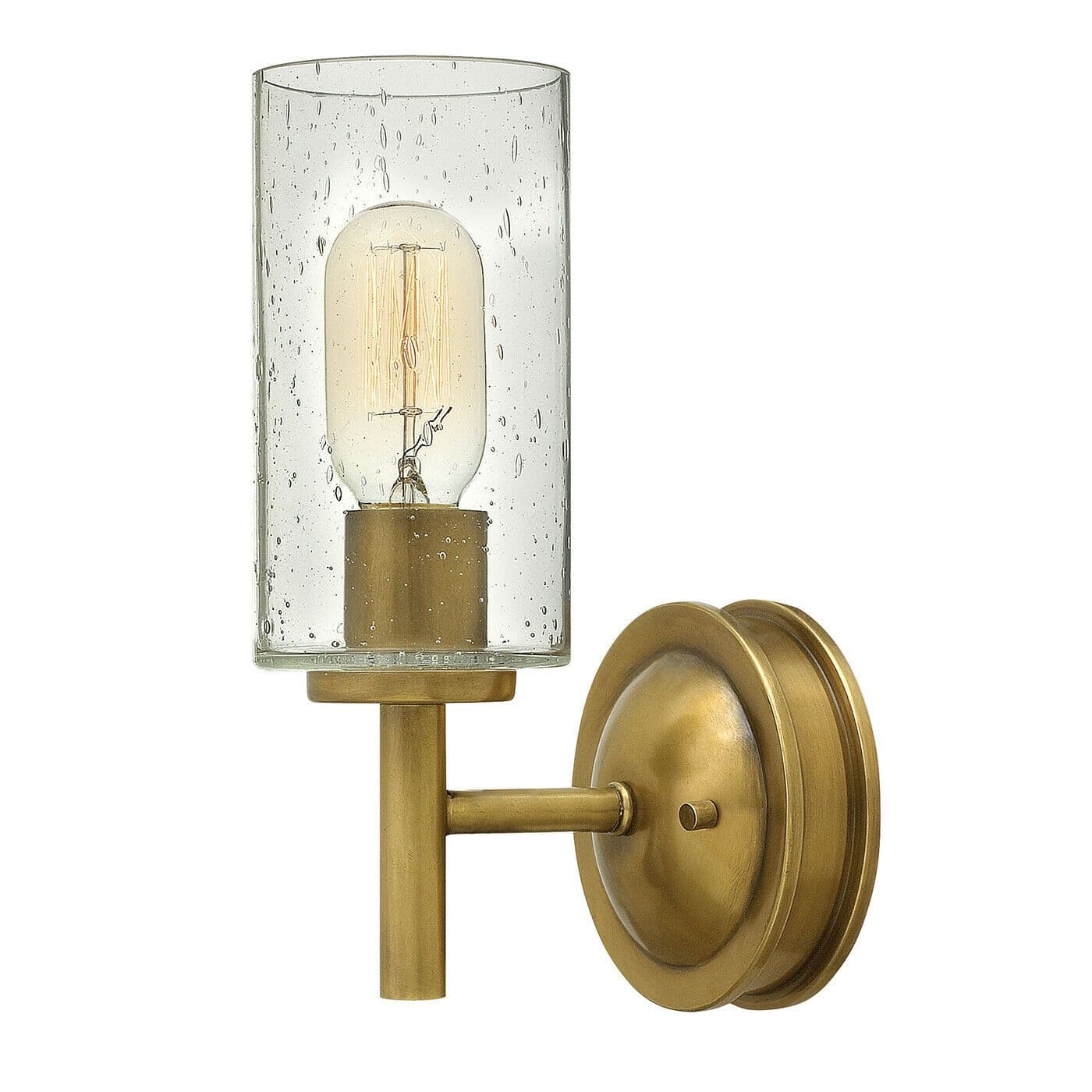 Wall Light Sconce Retro Wet Look Glass Heritage Brass LED E27 100W