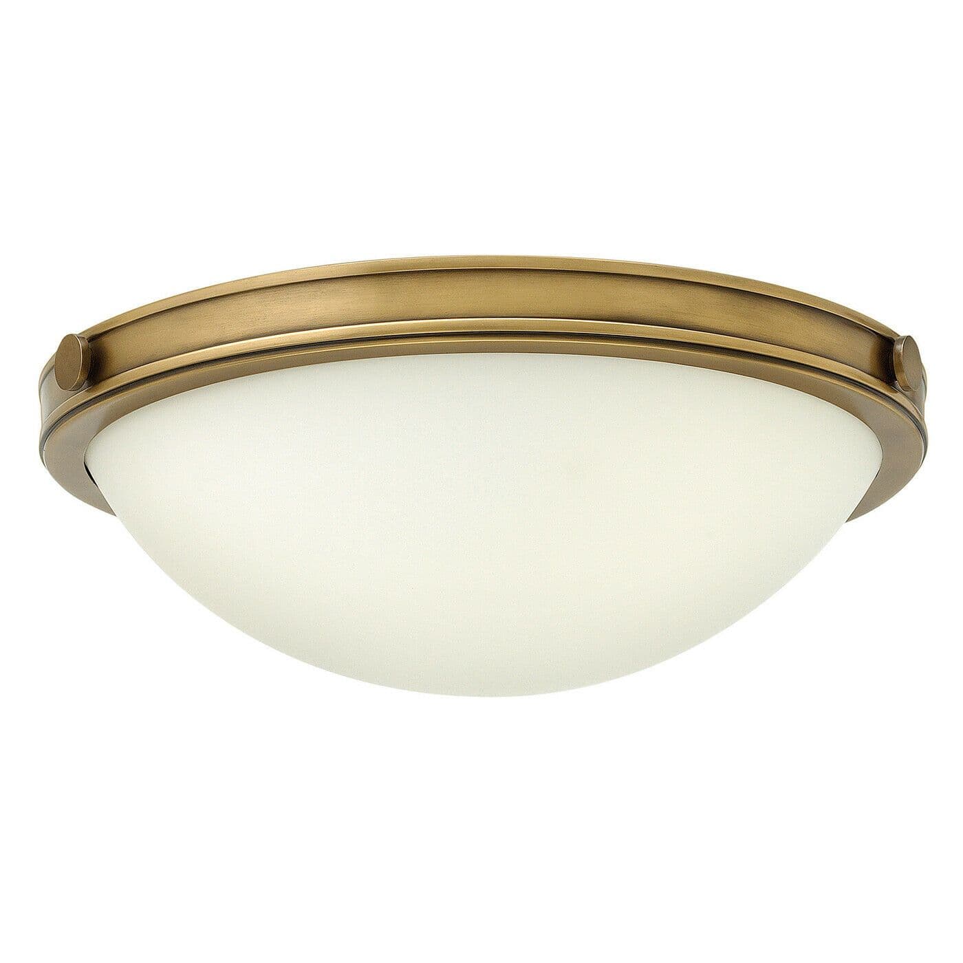 3 Bulb Semi Flush Light Cast Knobs Hinges Shade Heritage Brass LED E14 60W