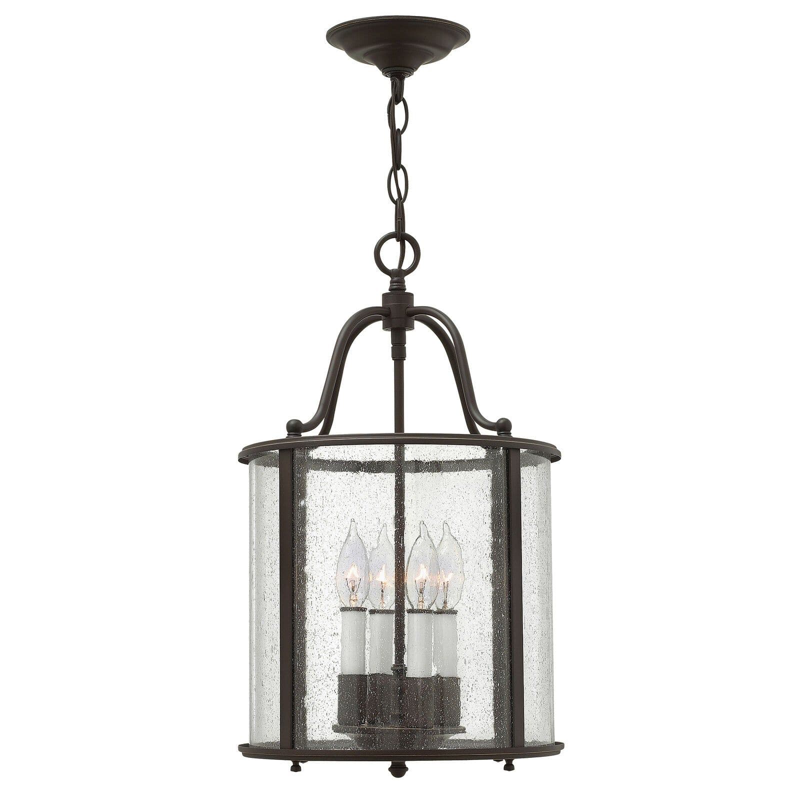 4 Bulb Ceiling Pendant Light Fitting Olde LED E14 60W Bulb