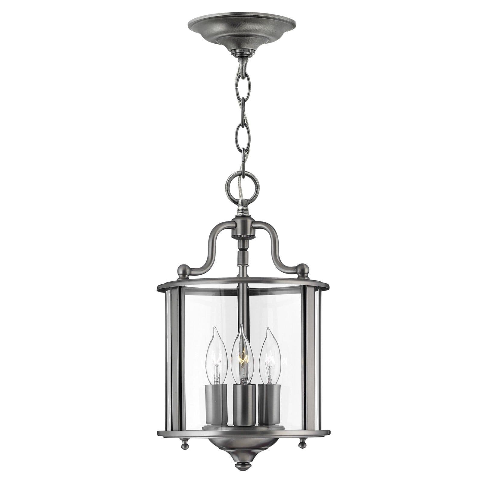 3 Bulb Ceiling Pendant Light Fitting LED E14 60W Bulb