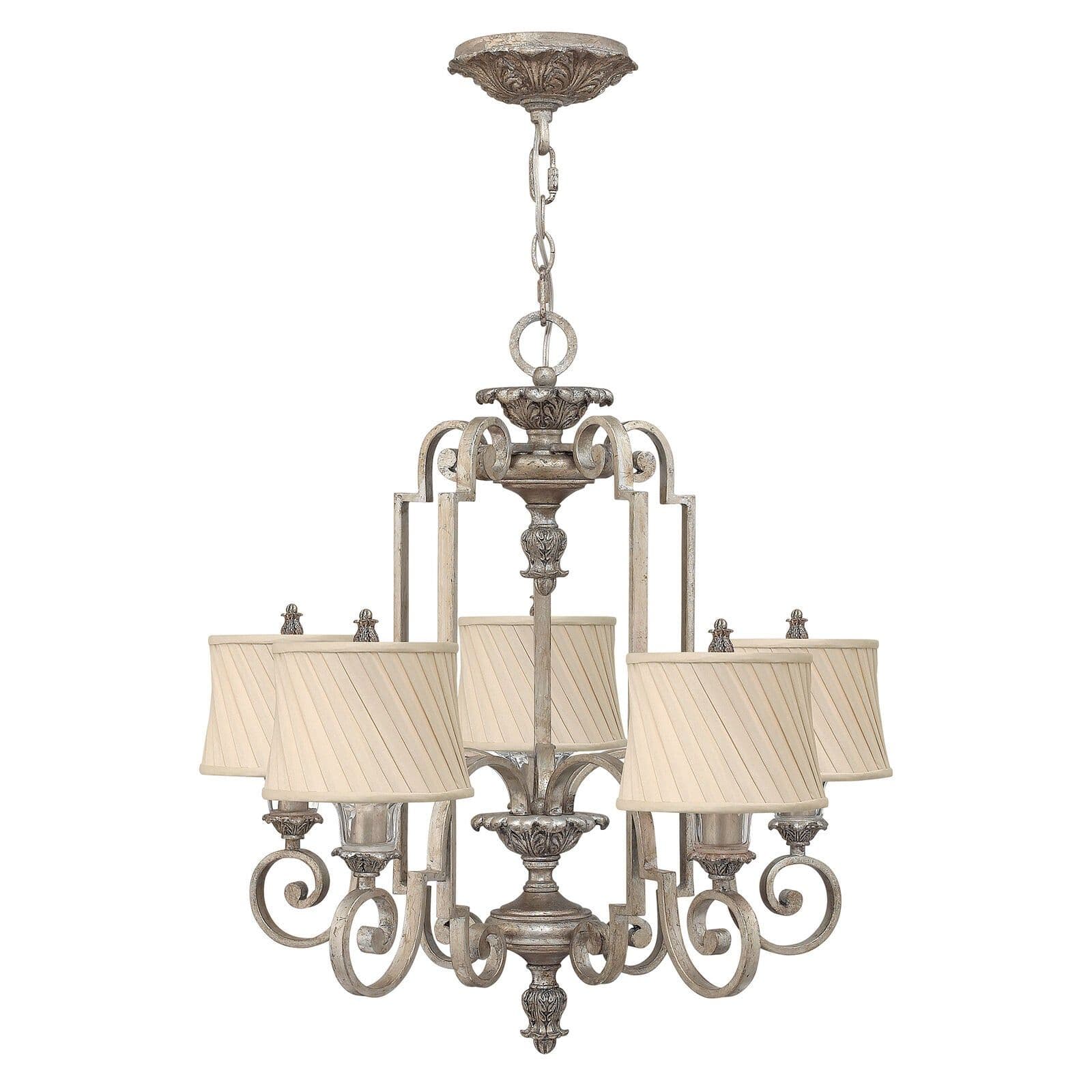 5 Bulb Chandelier Hanging Pendant LIght Leaf LED E14 60W Bulb