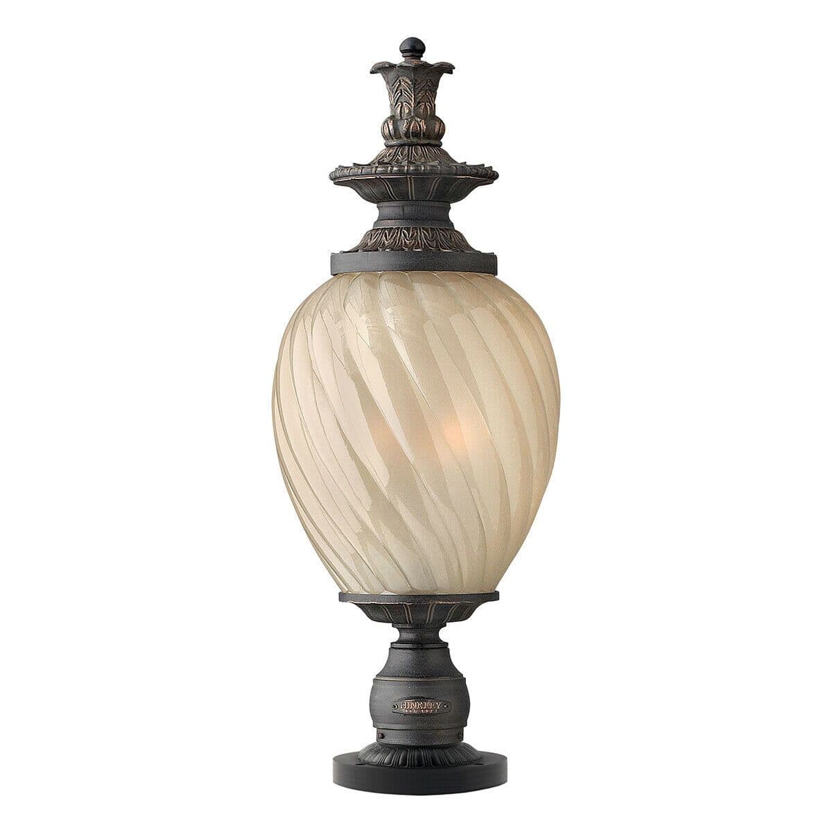 Outdoor IP44 3 Bulb Wall Ground Pedestal Aged Iron LED E14 60W