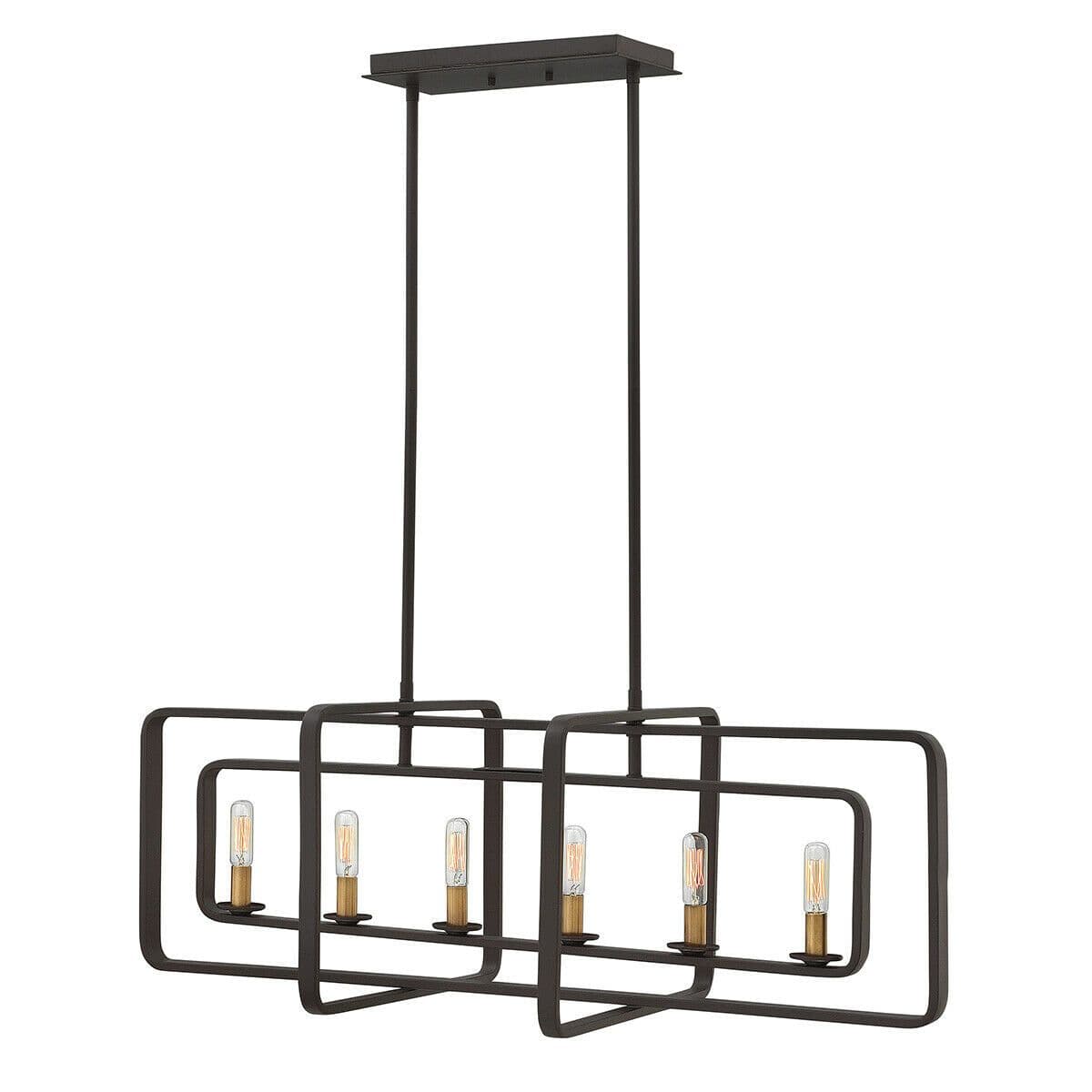 6 Bulb Chandelier Hanging Pendant LIght Buckeye LED E14 60W Bulb
