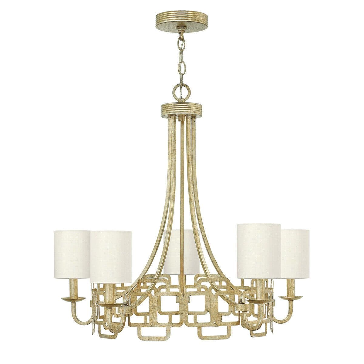 5 Bulb Chandelier Hanging Pendant LIght Leaf LED E14 40W Bulb