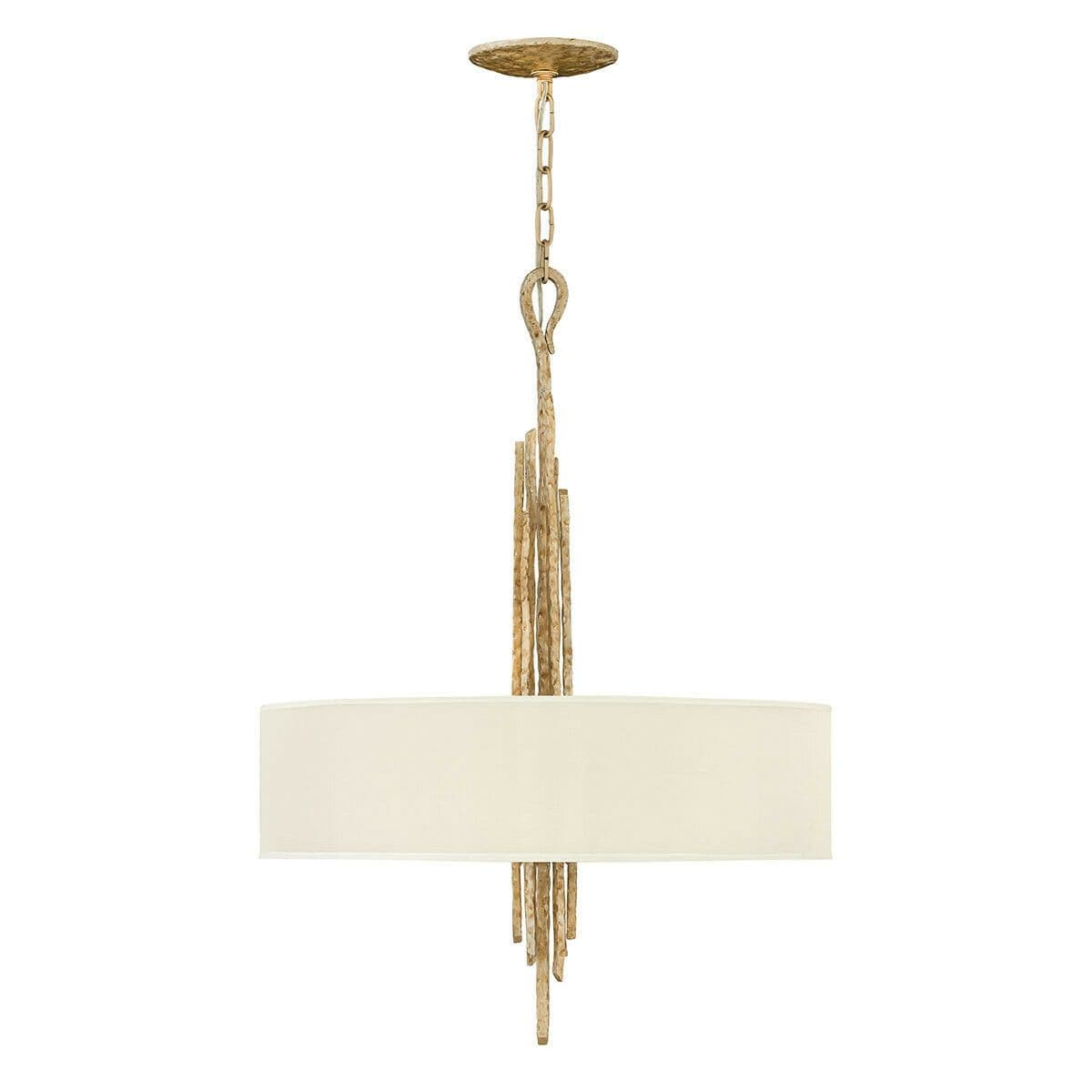 6 Bulb Ceiling Pendant Light Fitting Champagne LED E14 60W Bulb