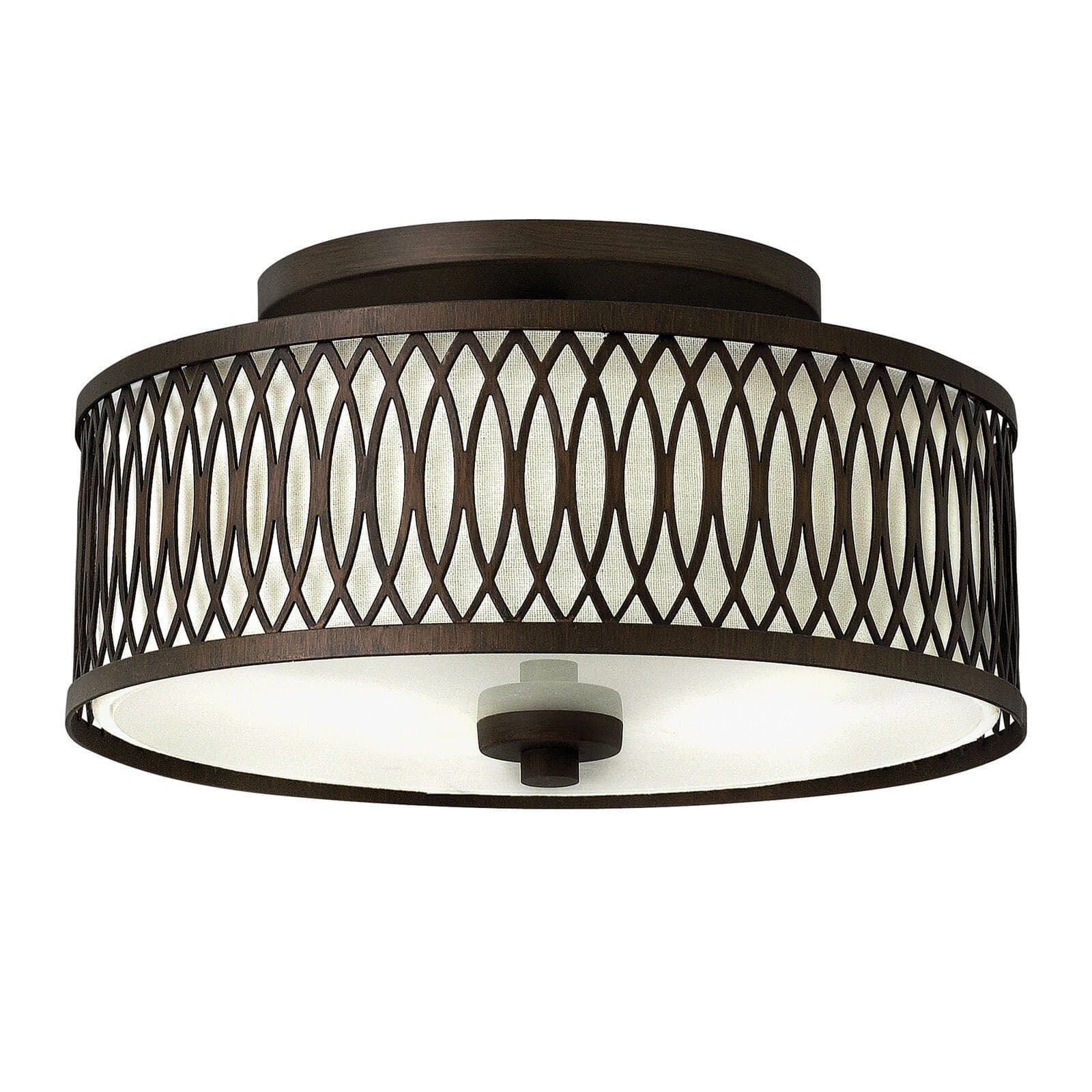 3 Bulb Flush Light Low Ceiling Victorian LED E27 100W Bulb