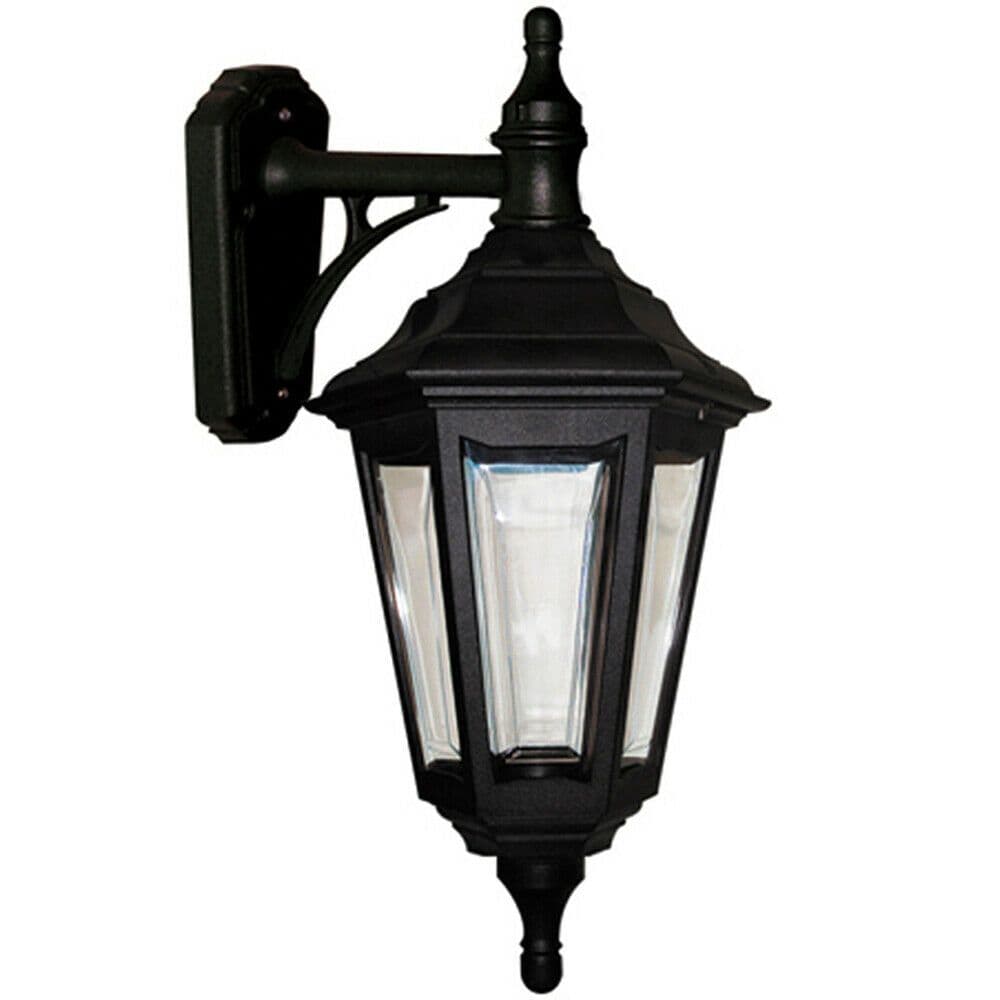 Outdoor IP44 Wall Light Sconce Black LED E27 100W Bulb External d01589