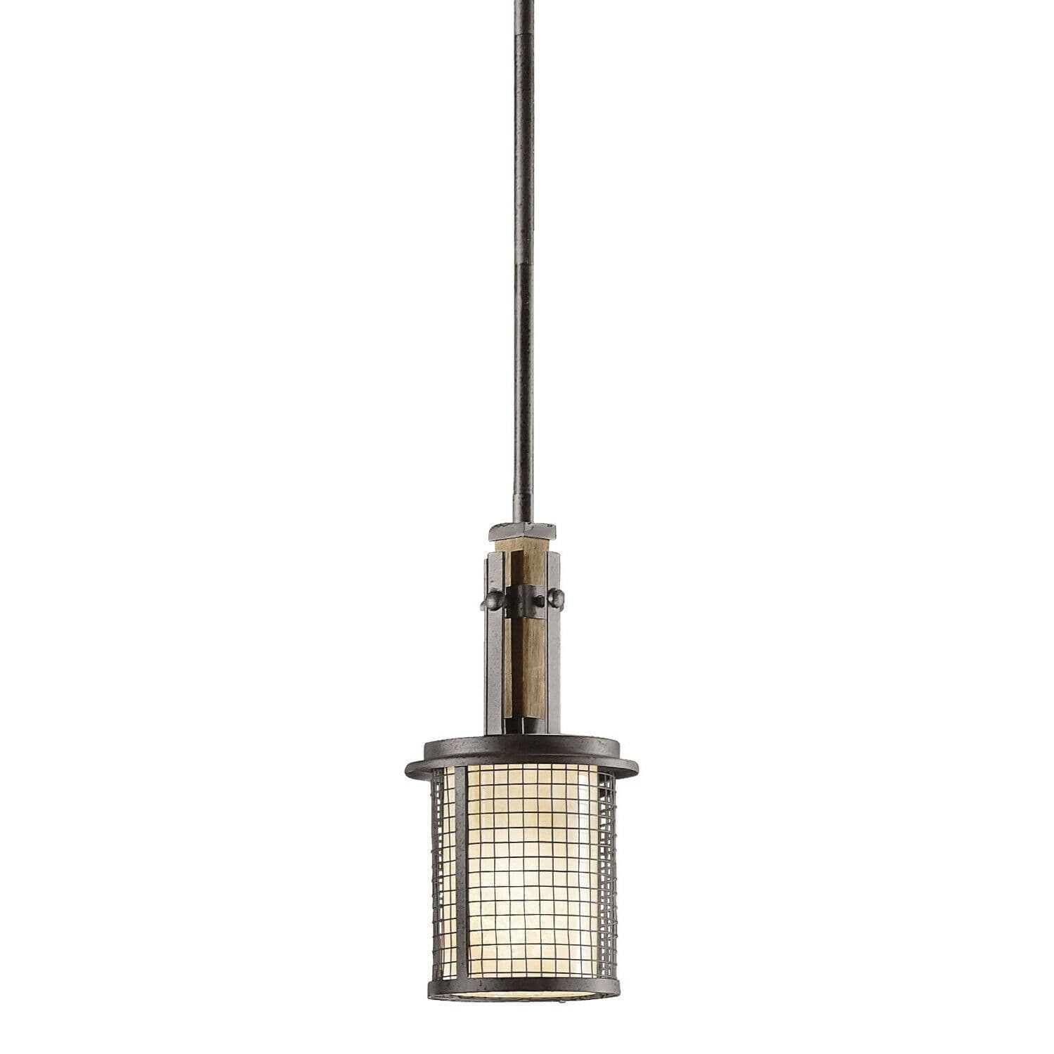 1 Bulb Ceiling Pendant Light Fitting Anvil Iron LED E27 100W Bulb