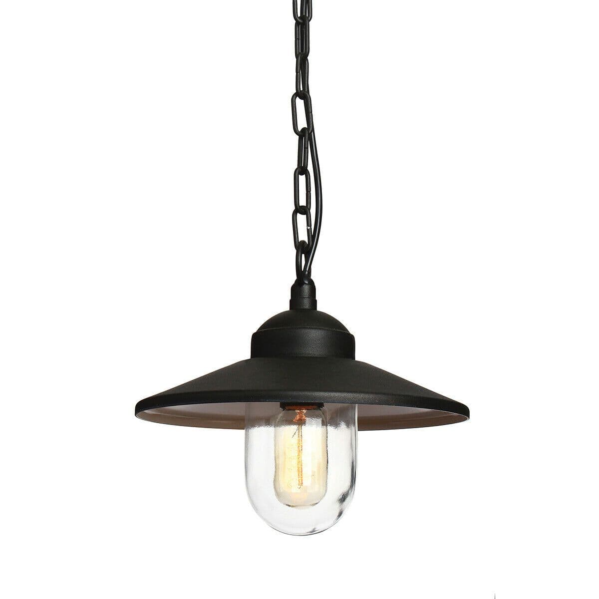 Outdoor IP44 1 Bulb Chain Lantern LED E27 60W Bulb Light Fitting