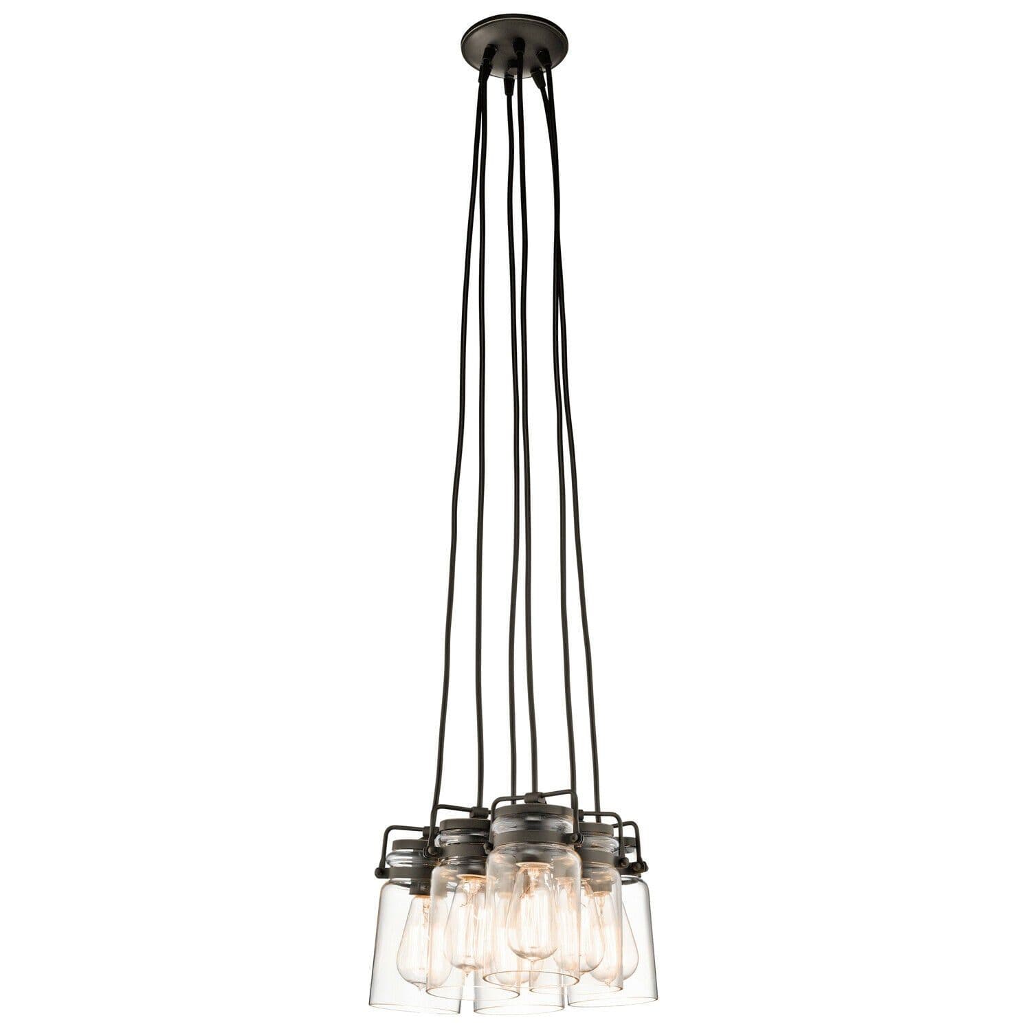 6 Bulb Ceiling Pendant Light Fitting Olde LED E27 60W Bulb