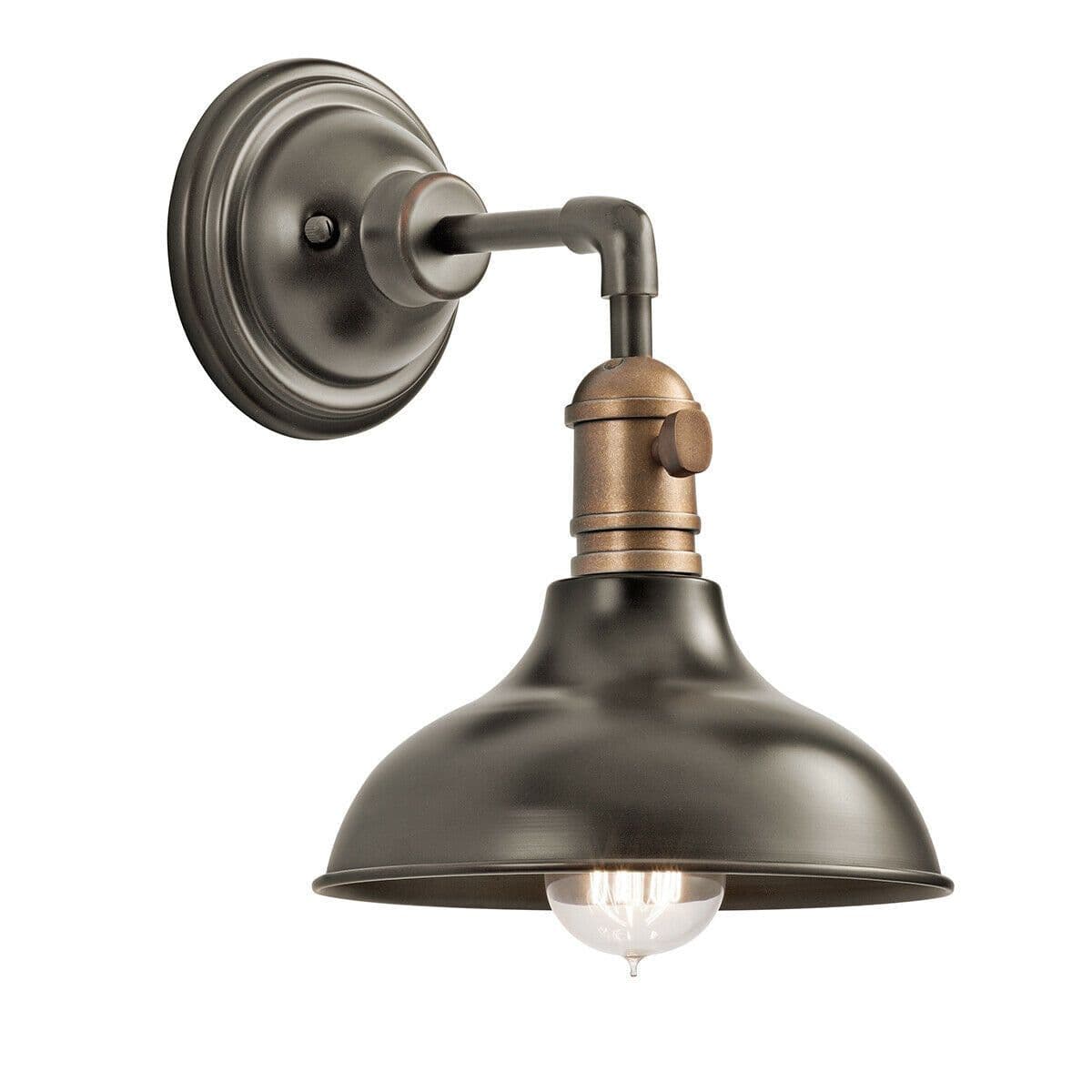 Wall Light Retro Industrial Wide Bell Shade Olde LED E27 60W