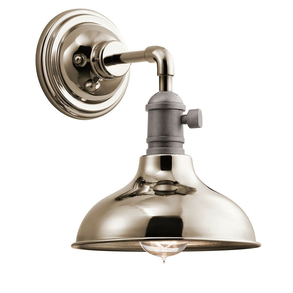 Wall Light Retro Industrial Wide Bell Downlight Shade Brass LED E27 60W