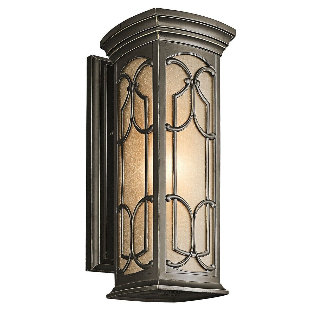 Outdoor IP44 Wall Light Sconce Olde LED E27 100W Bulb External d01694