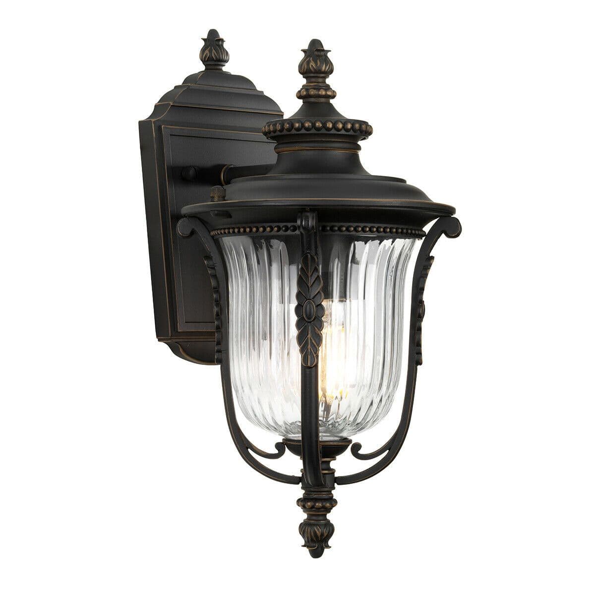 Outdoor IP44 Outdoor IP44 1Wall Light Lantern Rubbed LED E27 100W d01738