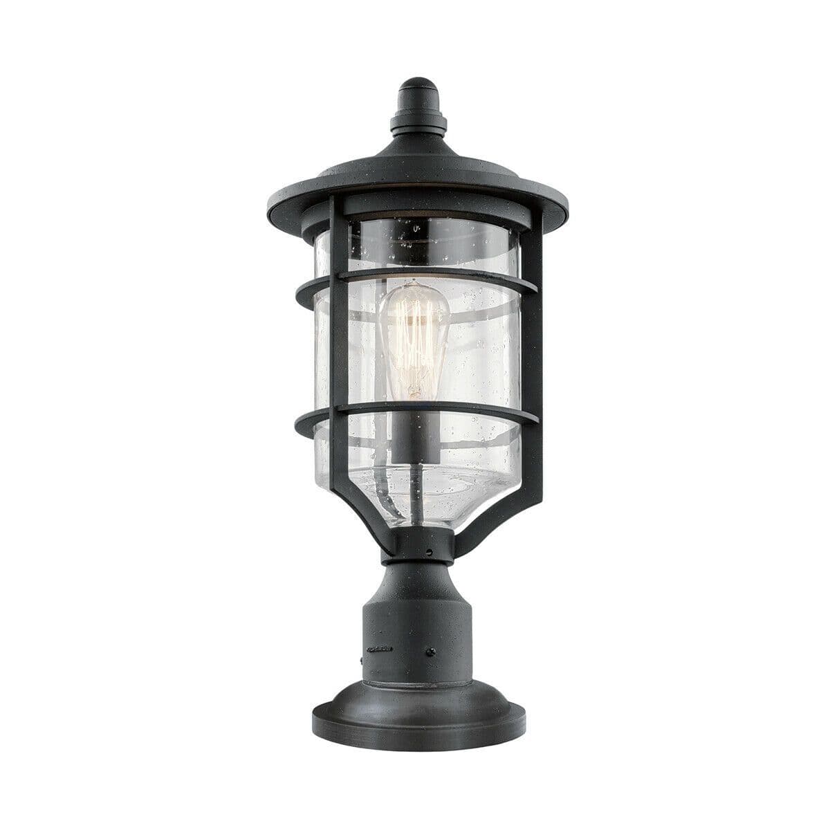 Outdoor IP44 1 Bulb Wall Ground Pedestal Light Distressed LED E27 60W