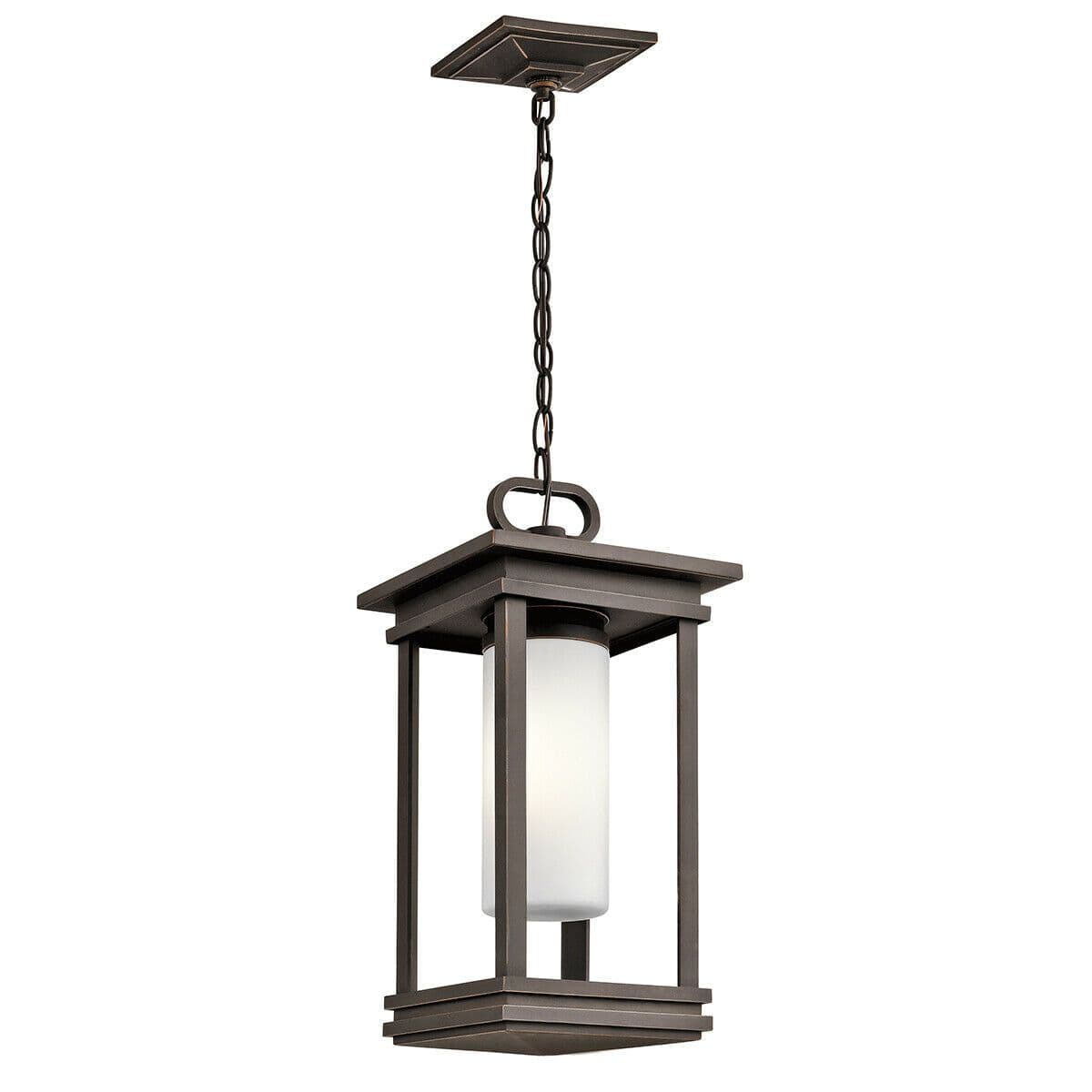 Outdoor IP44 1 Bulb Chain Lantern Light Rubbed LED E14 60W