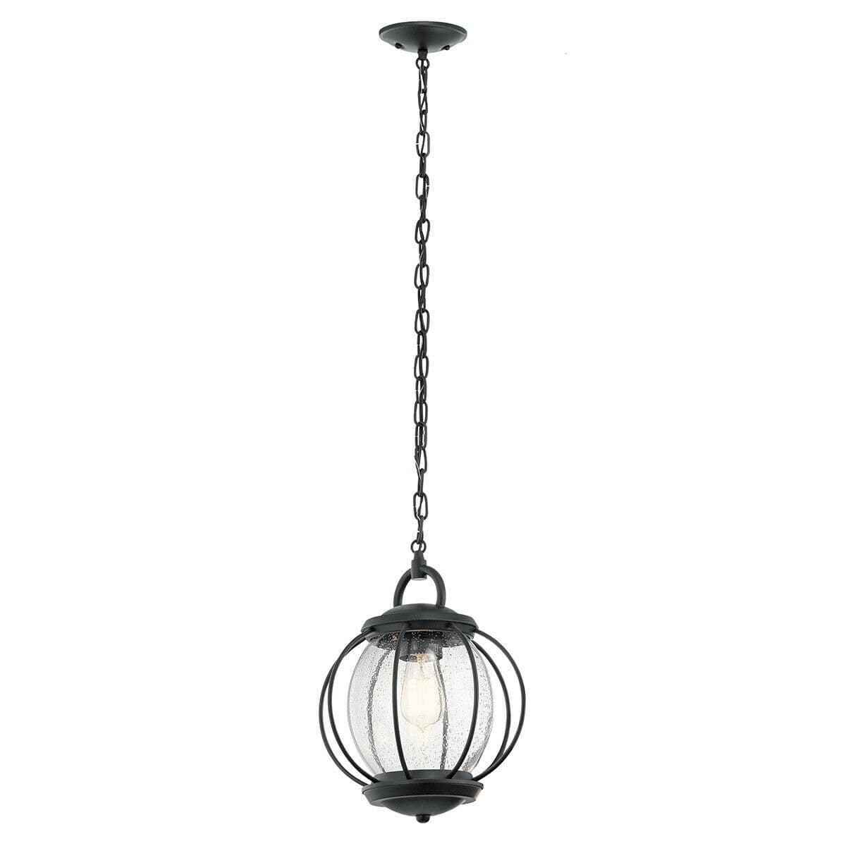Outdoor IP44 1 Bulb Chain Lantern Light Textured LED E27 60W