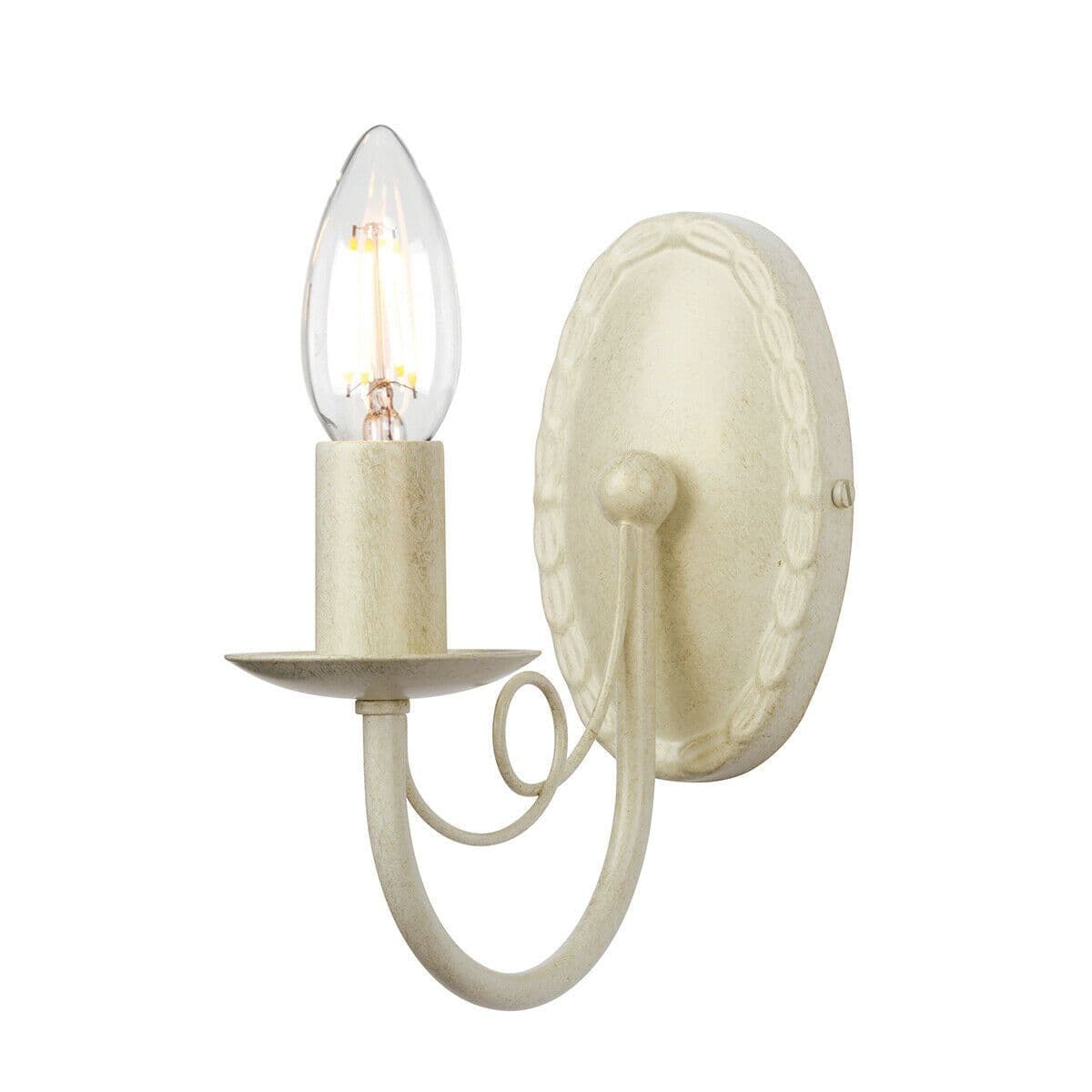 Wall Light Looped Drapes Gold Candle Tube Gold LED E14 60W