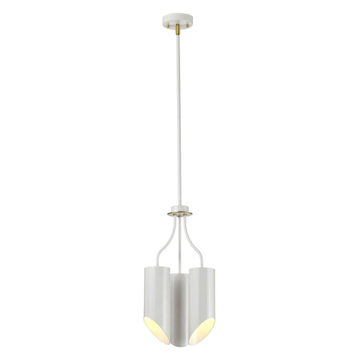 3 Bulb Chandelier Hanging Pendant LIght Aged Brass Finish LED E27 8W Bulb