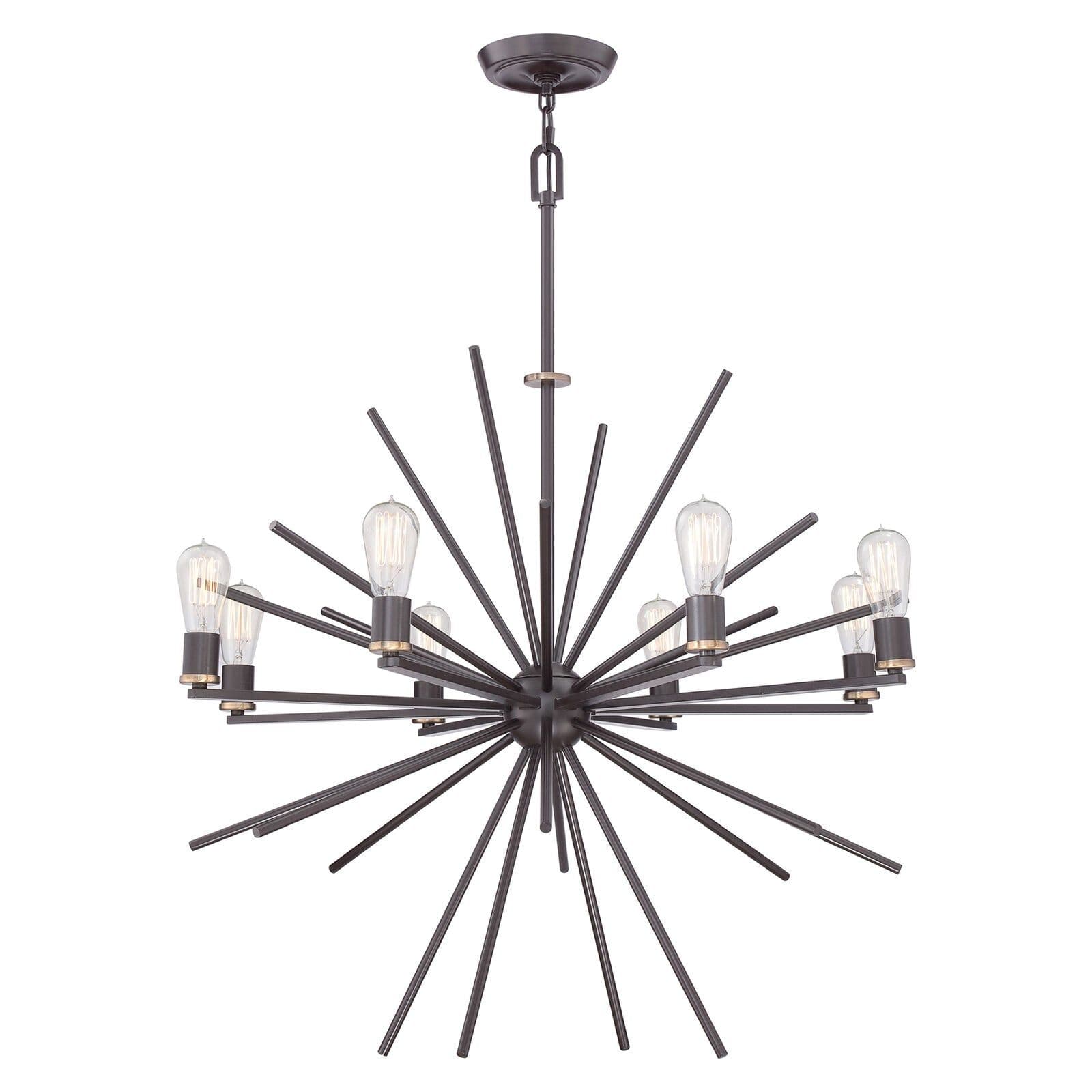 8 Bulb Chandelier Hanging Pendant LIght Western LED E27 60W Bulb