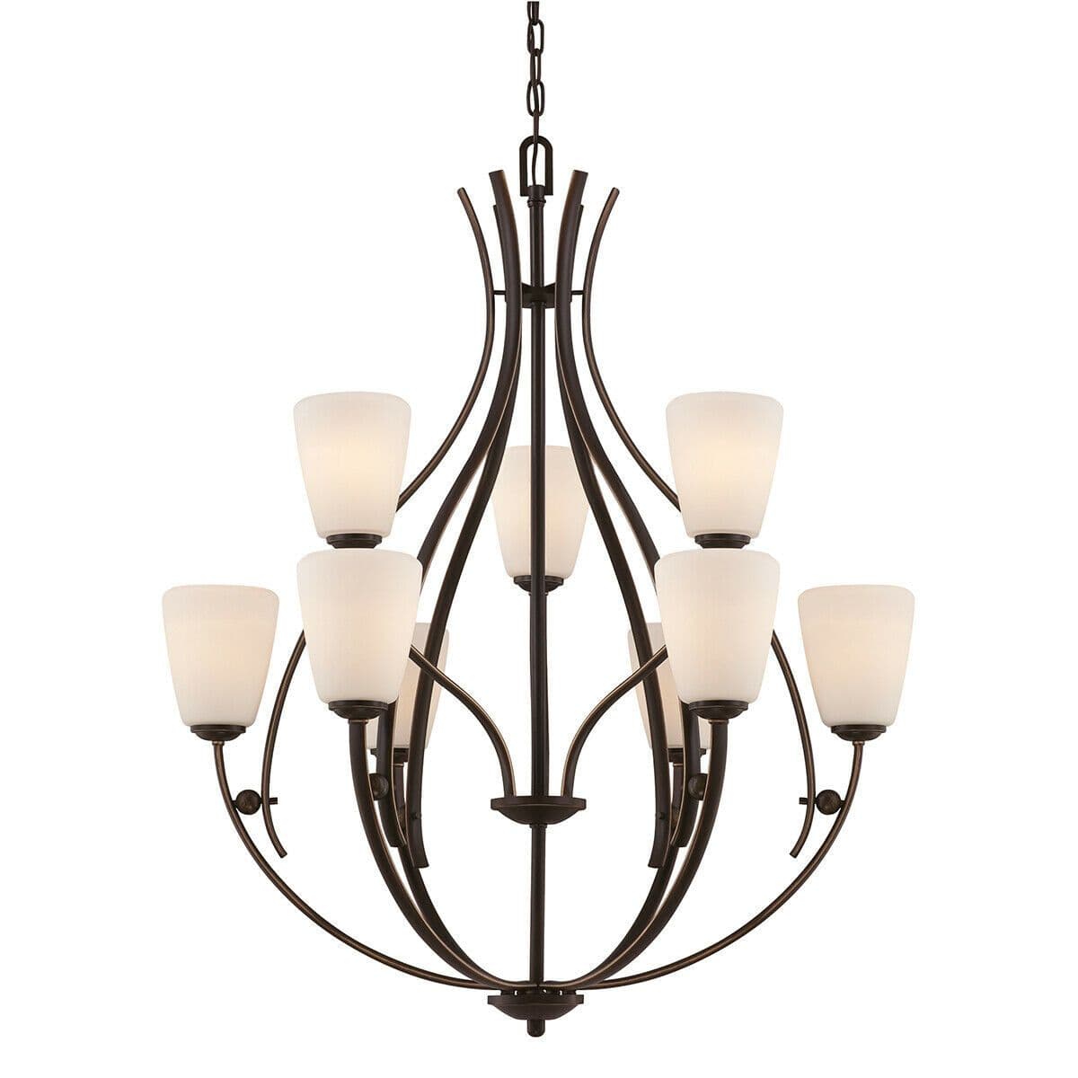 9 Bulb Chandelier Hanging Pendant LIght Palladian LED E27 60W Bulb
