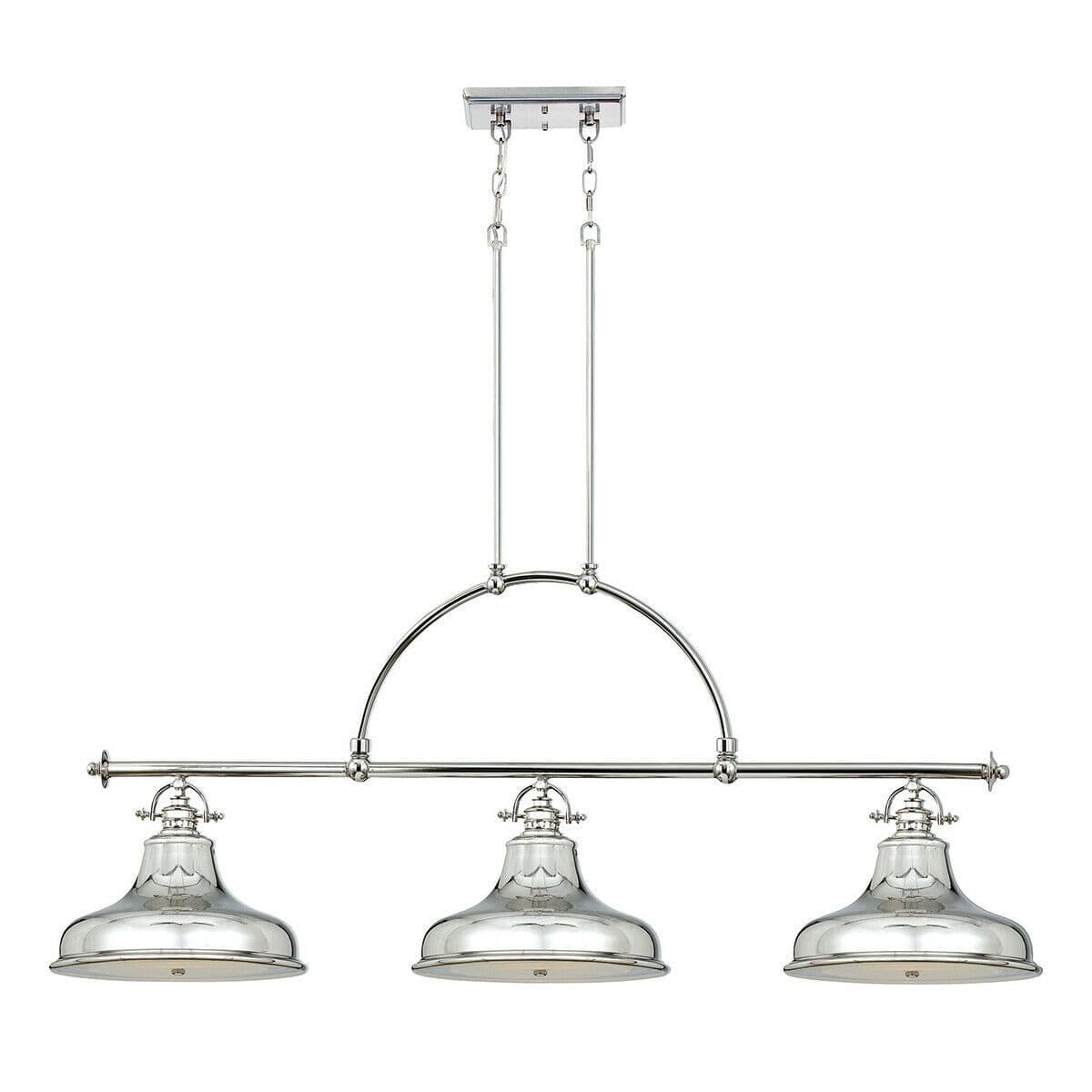 1 Bulb Ceiling Pendant Light Fitting Imperial Silver LED E27 100W Bulb