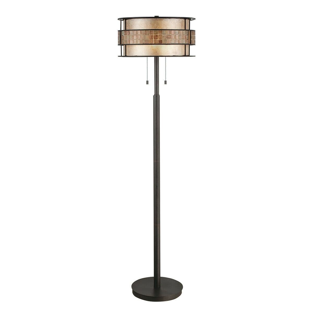 2 Bulb Free Standing Floor Lamp Renaissance LED E27 60W Bulb