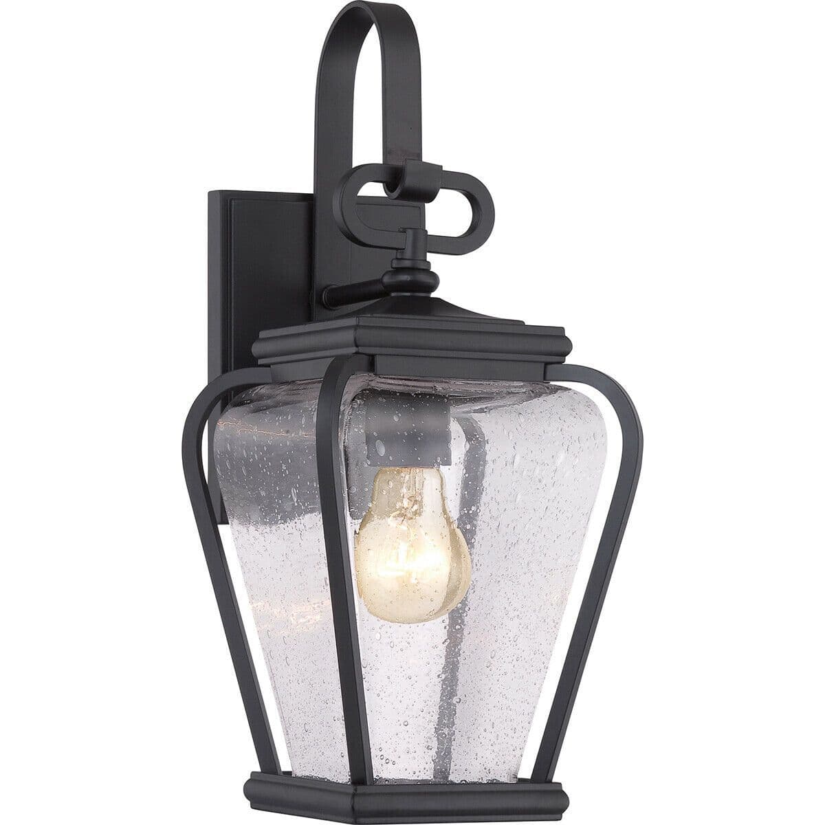 Outdoor IP44 Wall Light Sconce Mystic Black LED E27 60W Bulb External d02331