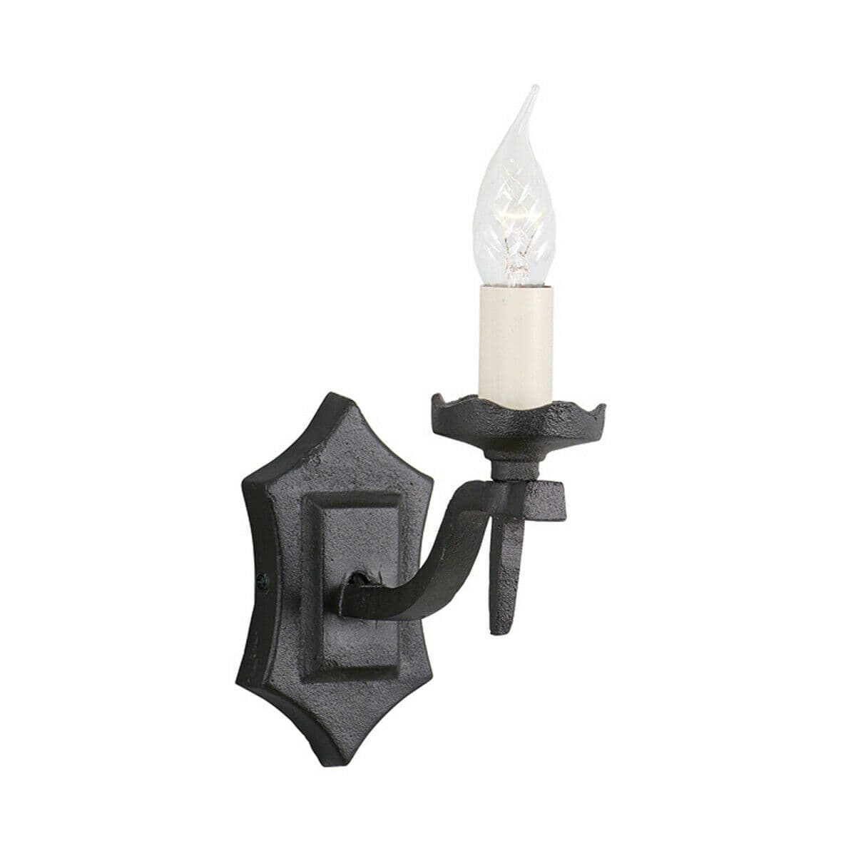 Wall Light Sconce Wrought Iron Hand Made Medieval Design LED E14 60W Bulb