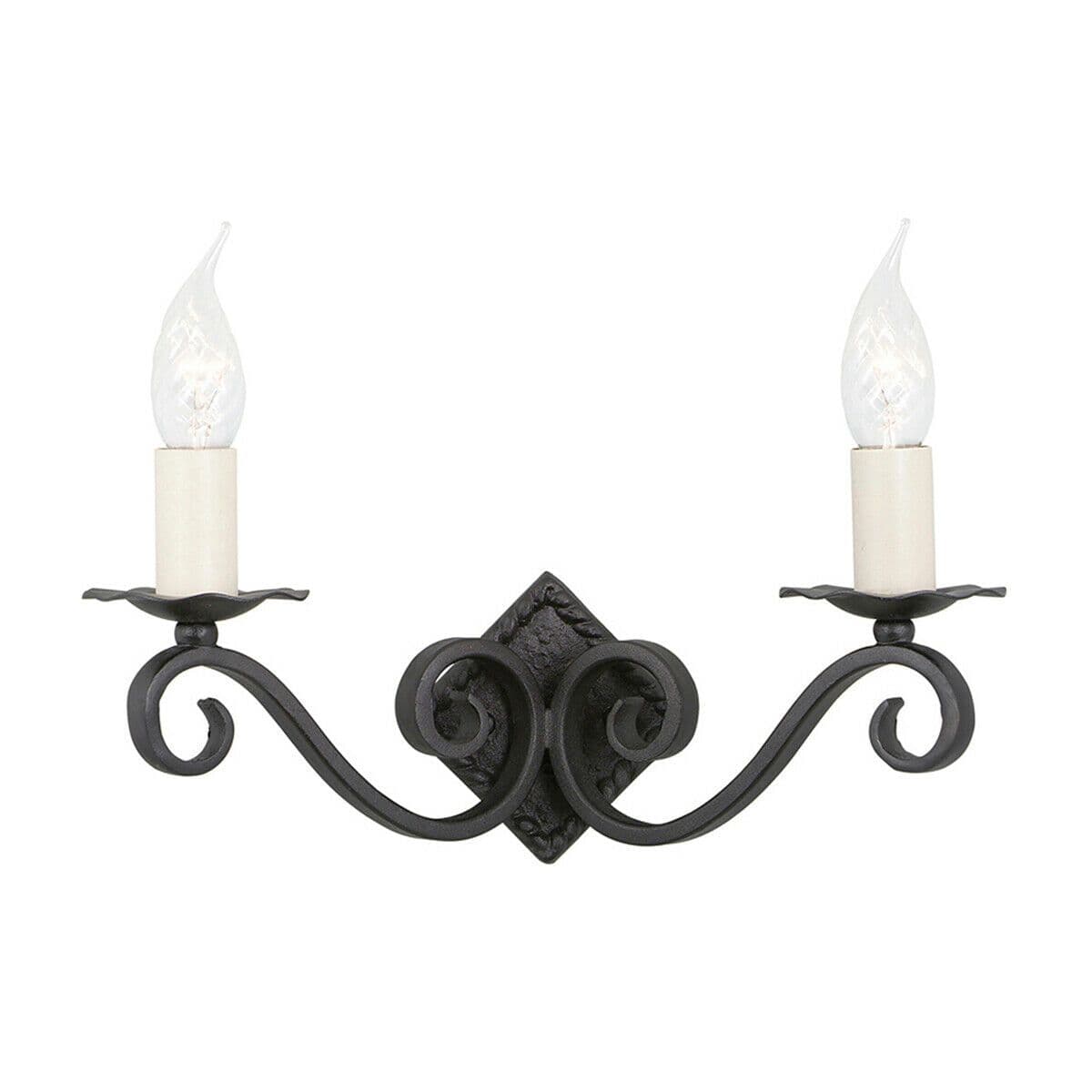 Twin Wall Light Iron Hand Made Elegant Double LED E14 60W