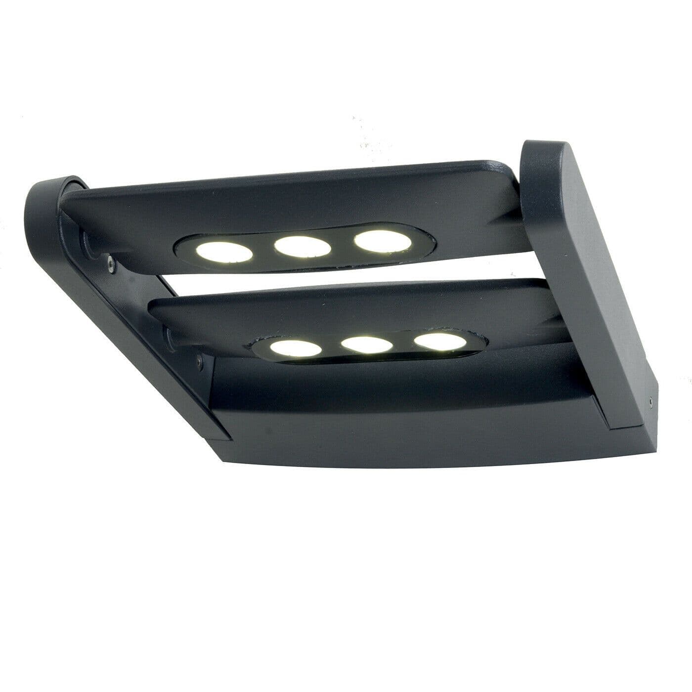 Outdoor IP65 6 Bulb Wall Light Graphite LED 18W