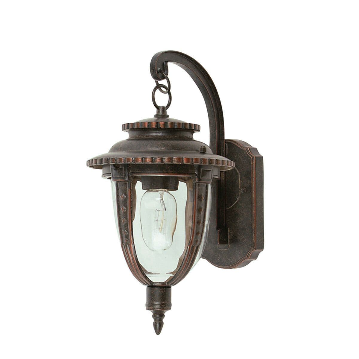 Outdoor IP44 Wall Light Weathered LED E27 100W d02502
