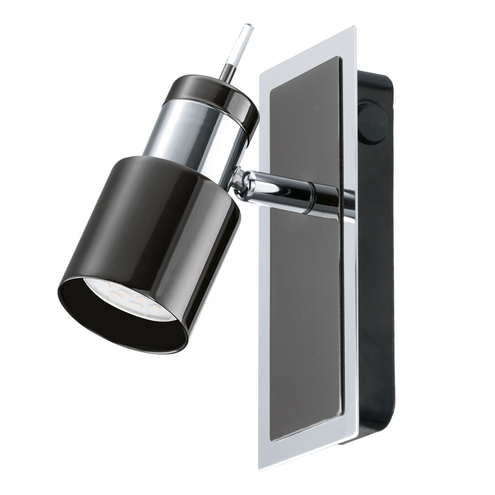 Wall Spot Light Back Plate & Shade Nickel Bulb GU10 1x5W Included