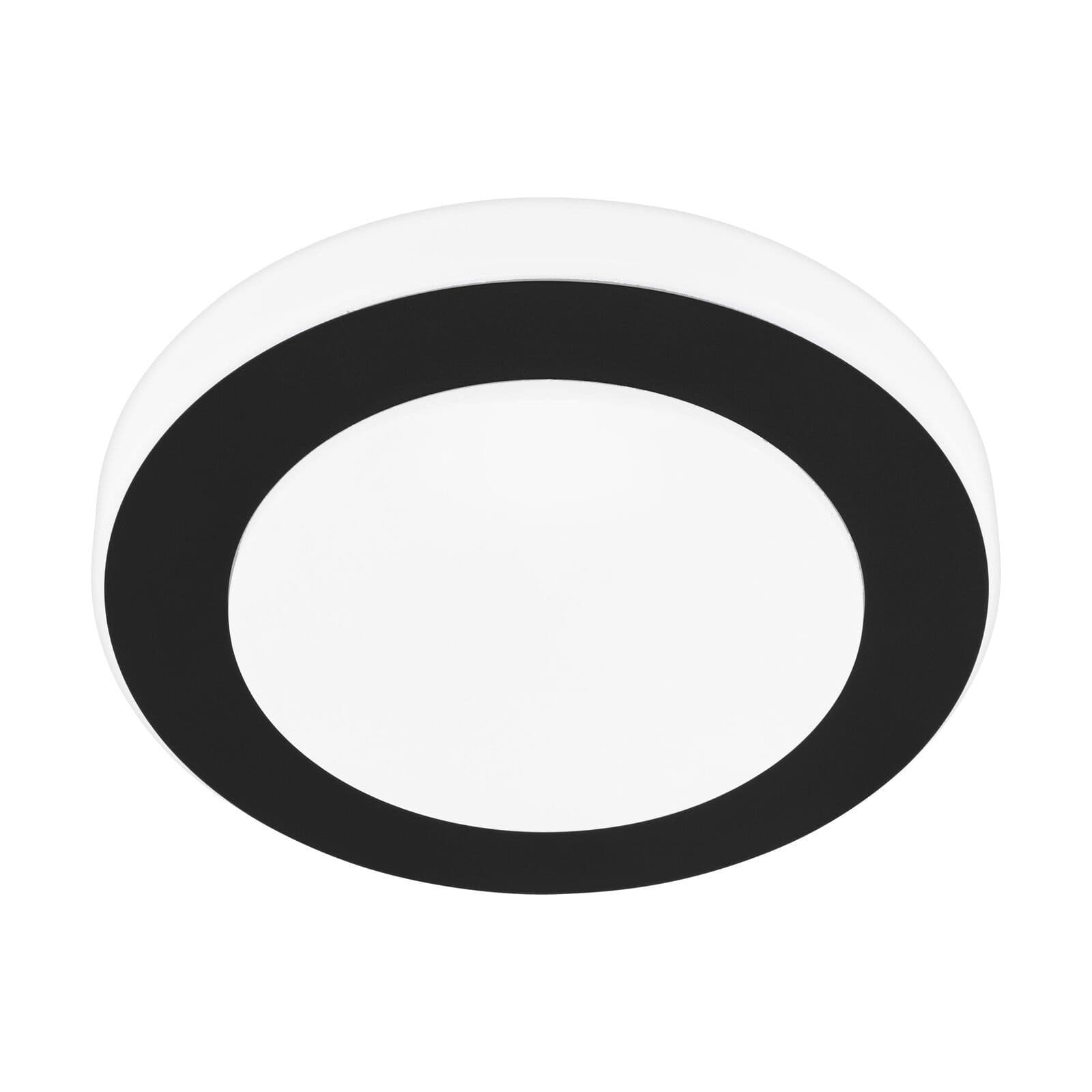 Wall Flush Ceiling Light Colour Black White Shade White Plastic Bulb LED 11W