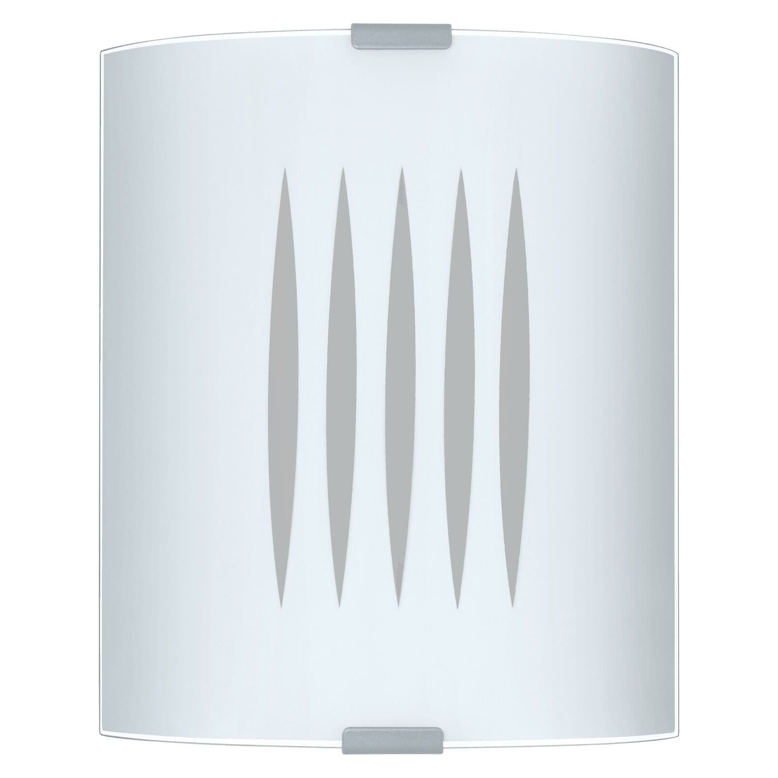 Wall Flush Ceiling Light Colour Lines Shade Design Satin Glass Bulb E27 1x60W