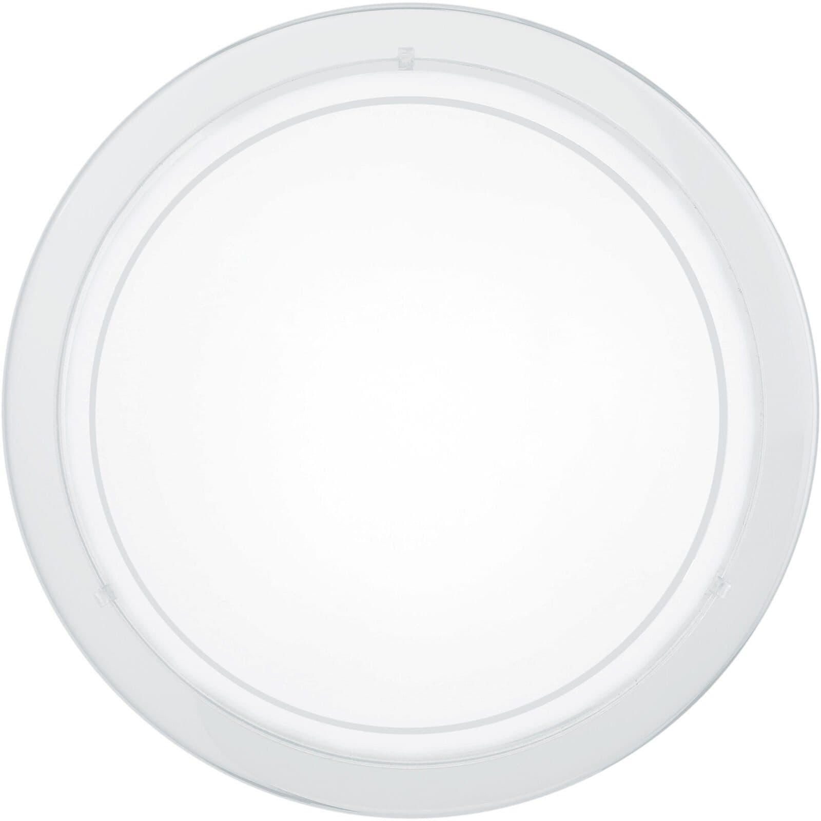 Wall Flush Ceiling Light Shade Clear Glass Painted Bulb E27 1x60W