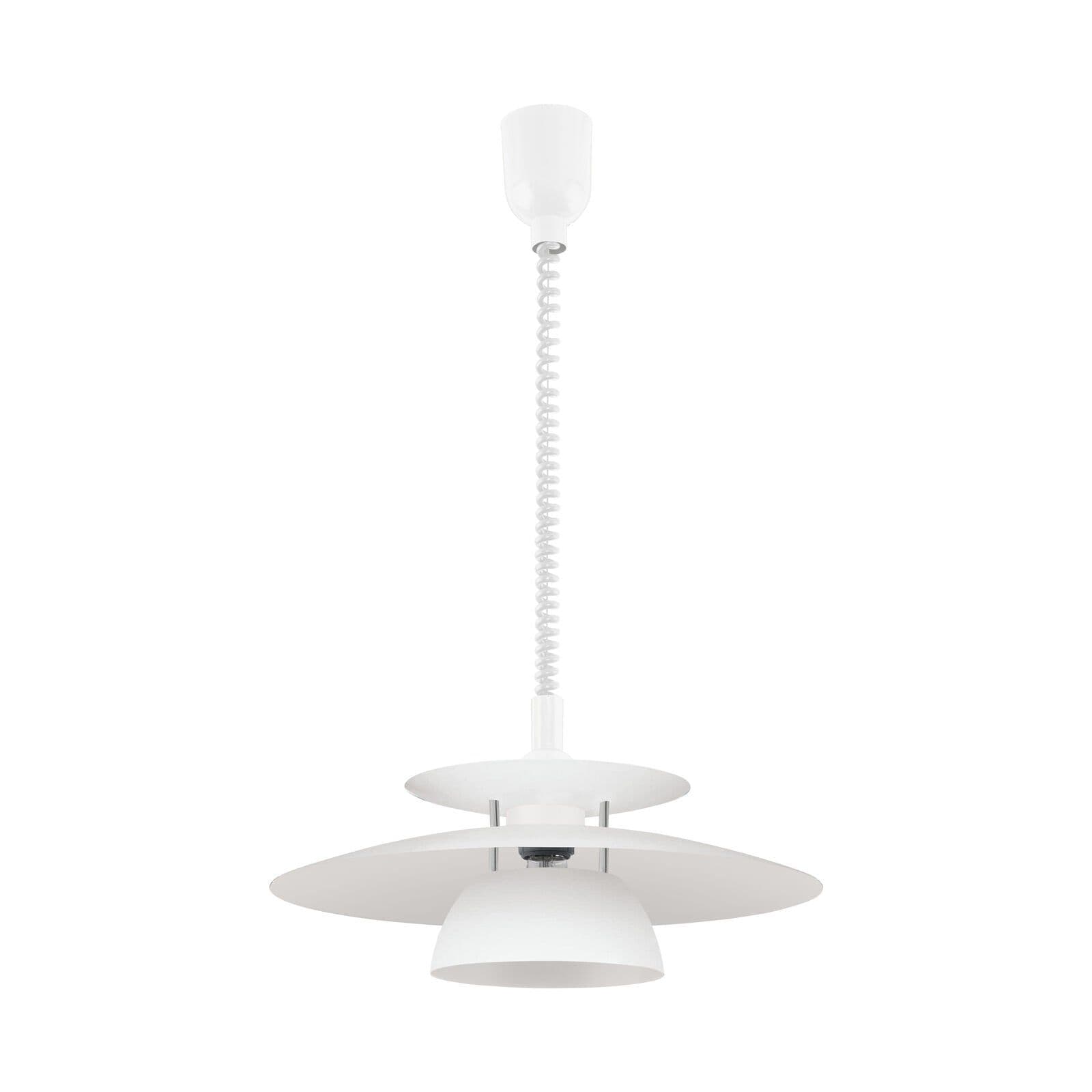 Pendant Light Chrome Plated Shade Steel Bulb E27 1x60W