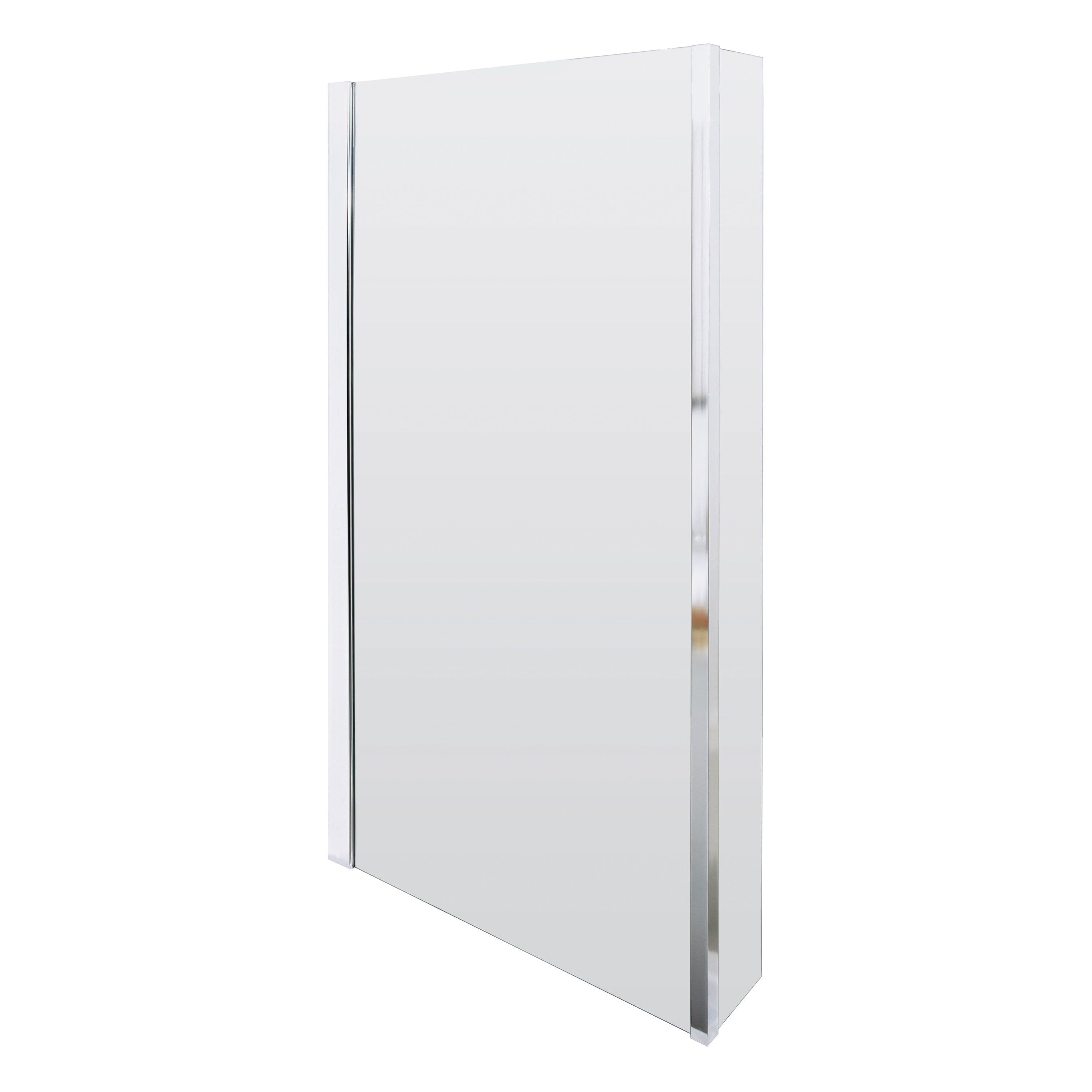 Chrome 6mm Toughened Safety Glass Reversible L Shaped Bath Screen
