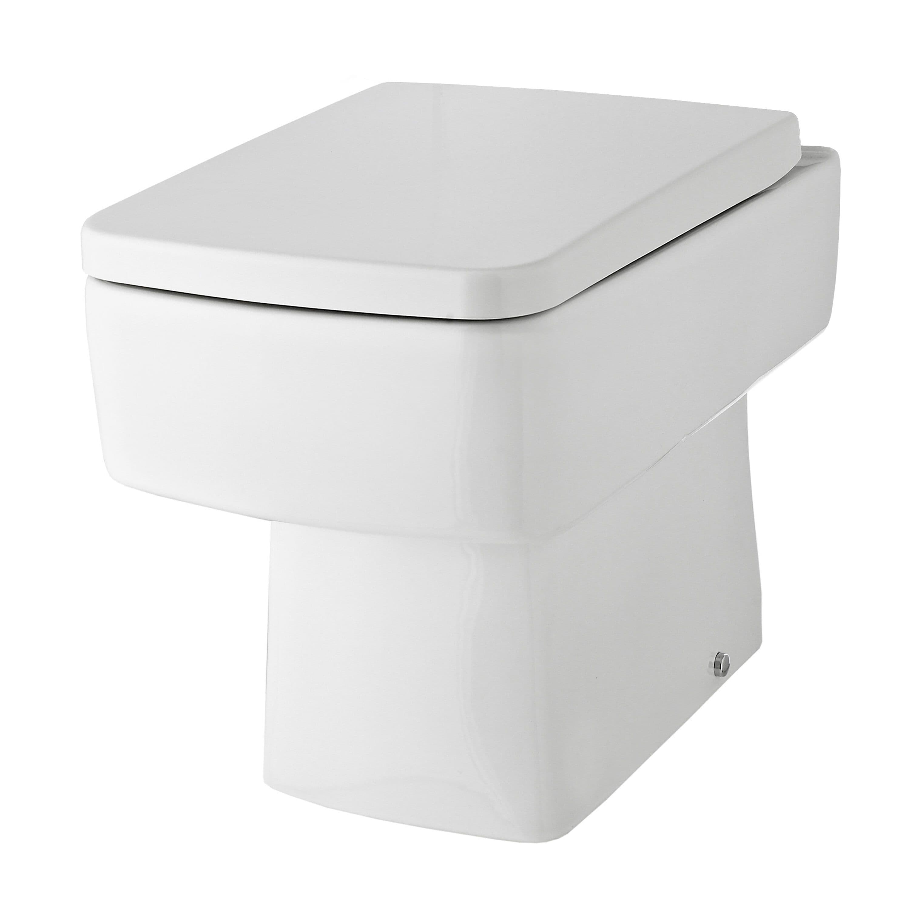 Square Back to Wall Toilet Pan 400mm x 350mm x 520mm